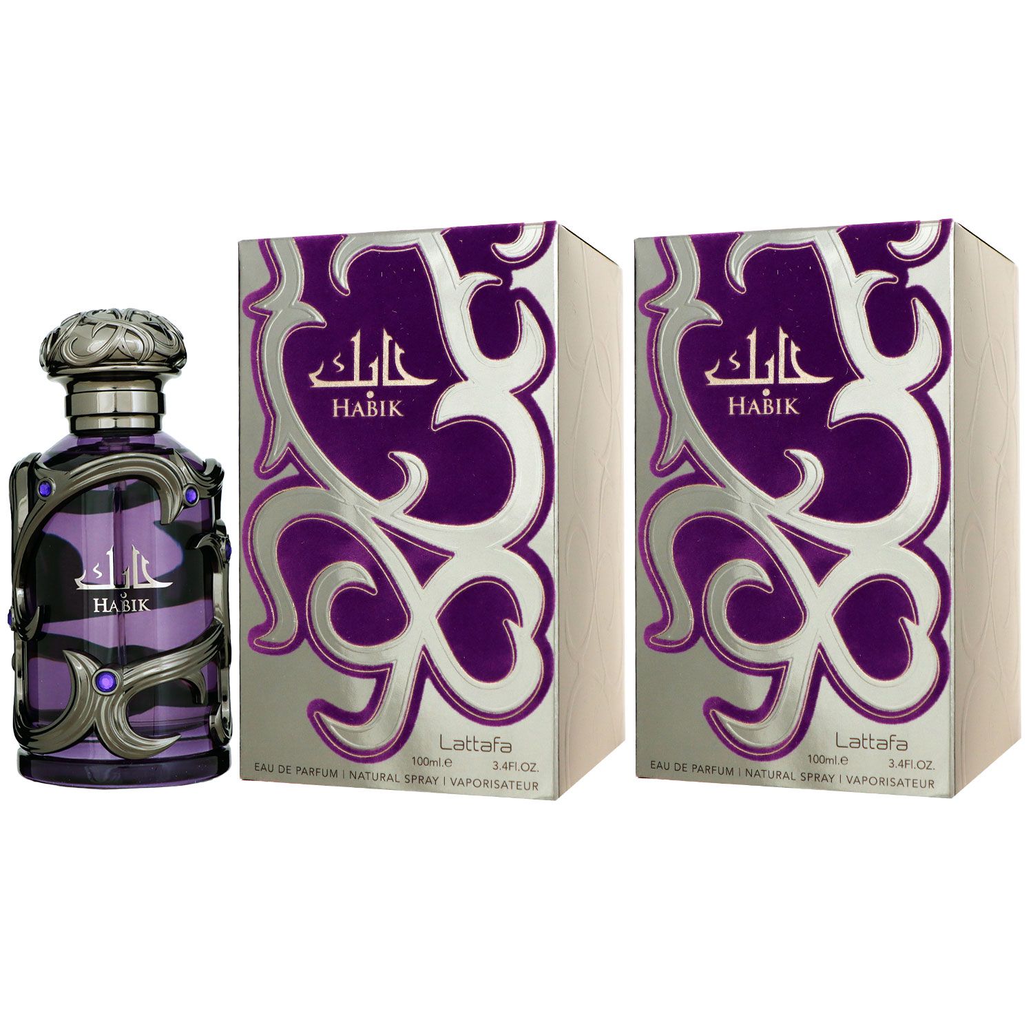 Lattafa Habik Men 2 x 100 ml Eau de Parfum EDP Set Herrenparfum