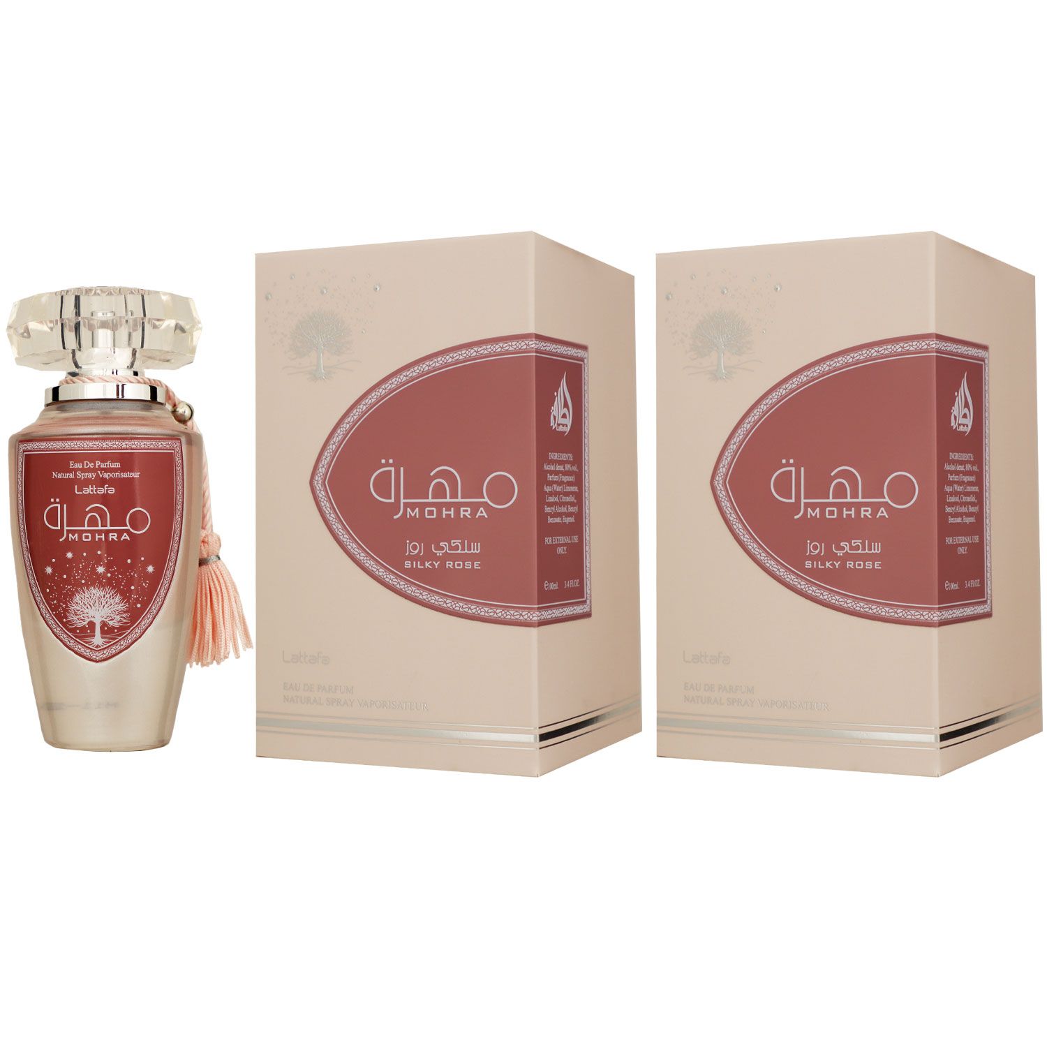 Lattafa Mohra Silky Rose 2 x 100 ml Eau de Parfum EDP Damenparfum Set