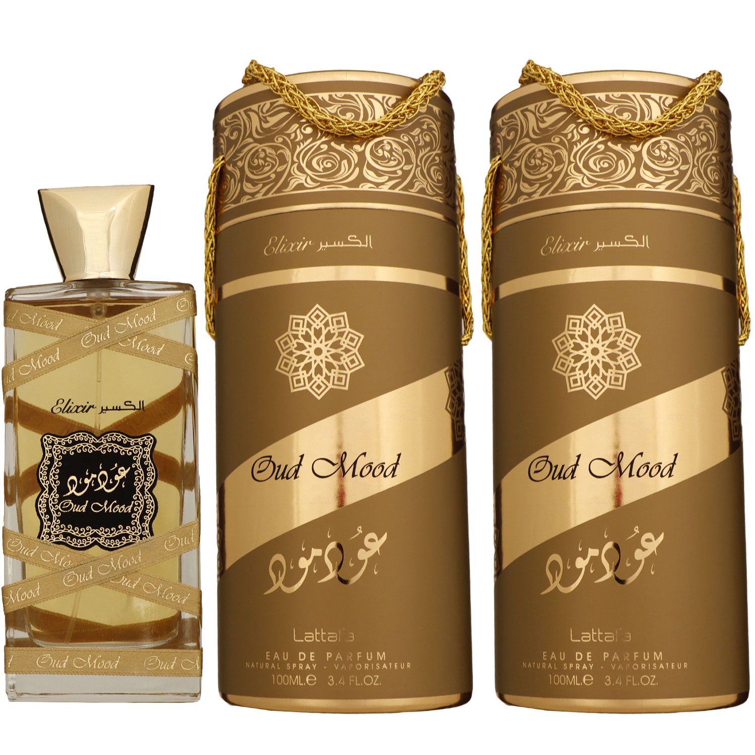Lattafa Oud Mood Elixir 2 x 100 ml Eau de Parfum EDP Damenparfum Set