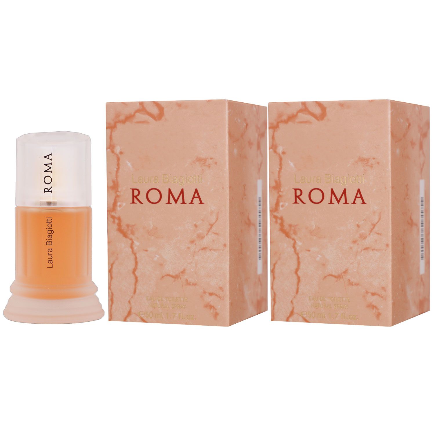 Laura Biagiotti Roma 2 x 50 ml Eau de Toilette EDT Set Damenduft Damen Duft