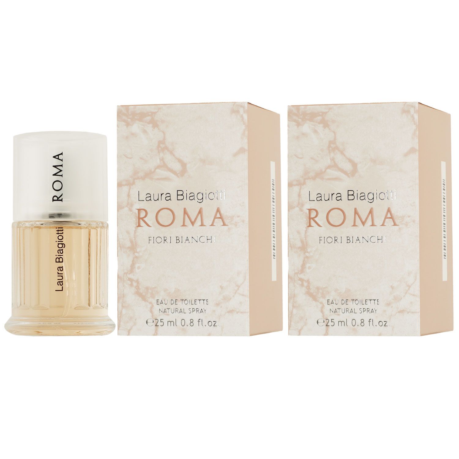 Laura Biagiotti Roma Fiori Bianchi 2 x 25 ml Eau de Toilette EDT Set Damenduft