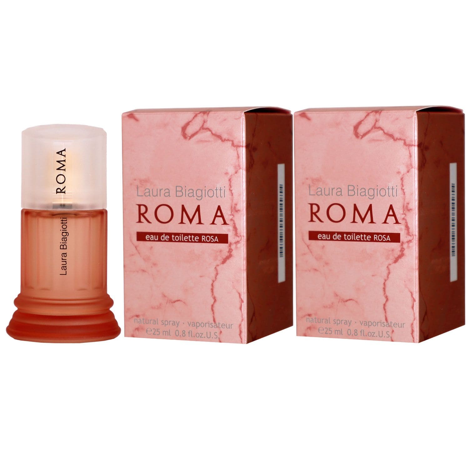 Laura Biagiotti Roma Rosa 2 x 25 ml Eau de Toilette EDT Set   Damenduft