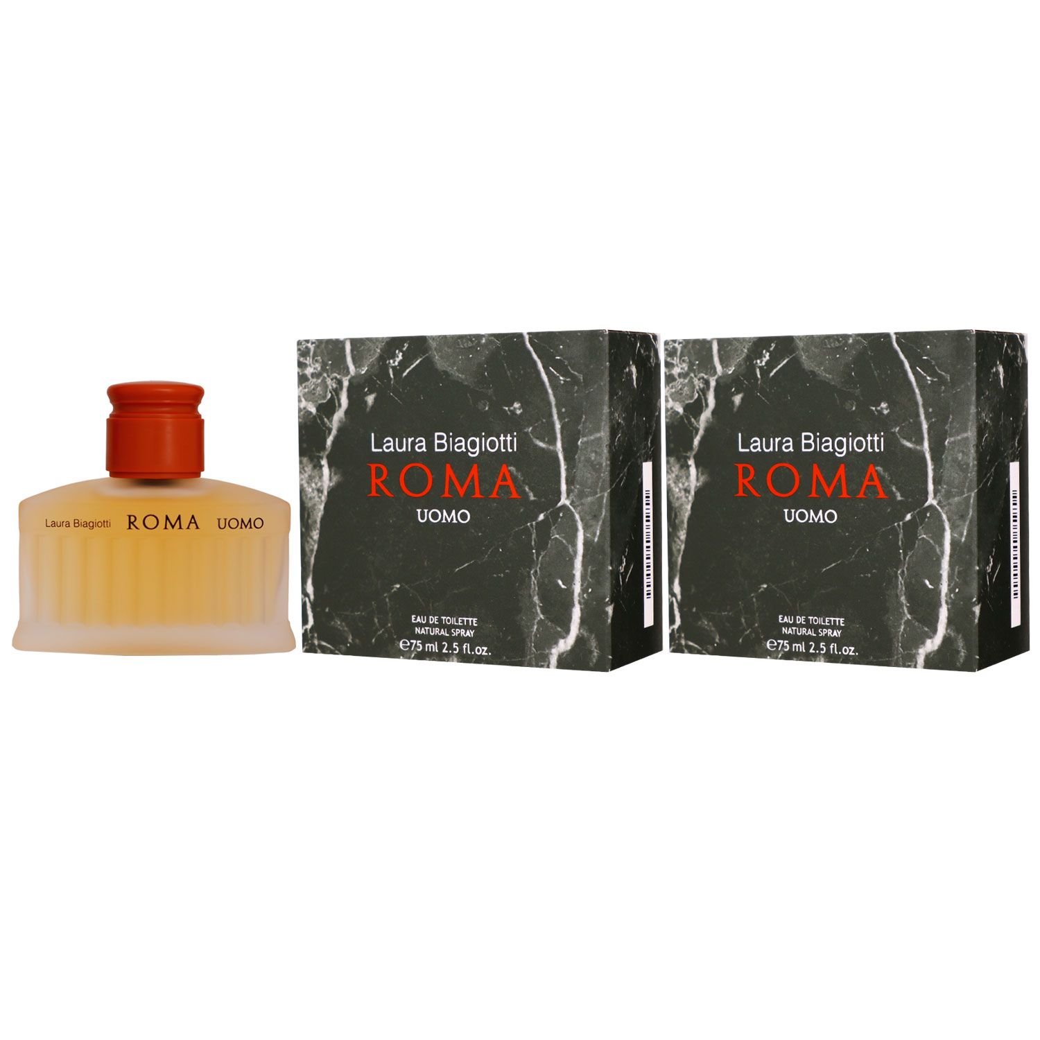 Laura Biagiotti Roma Uomo 2 x 75 ml Eau de Toilette EDT Set Herrenduft
