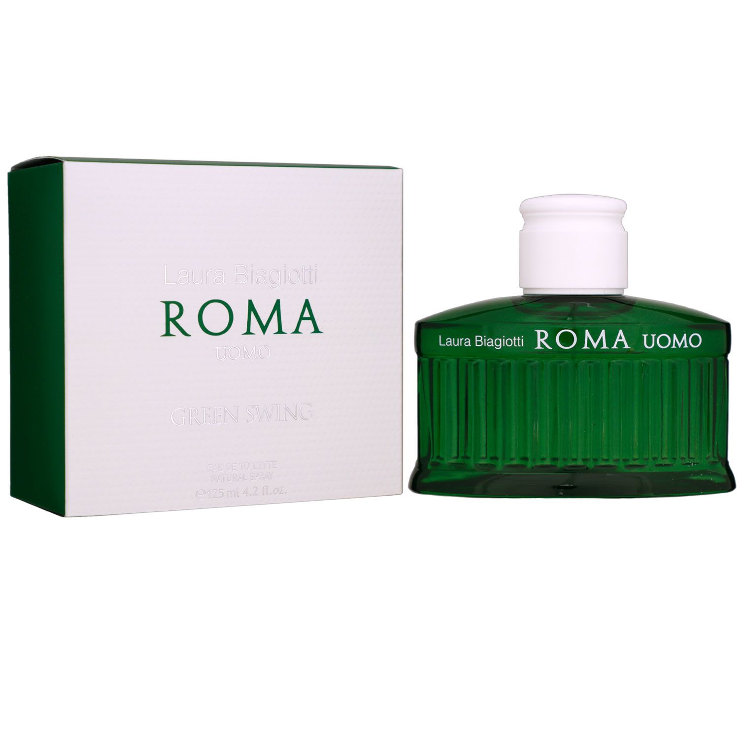 Laura Biagiotti Roma Uomo Green Swing 125 ml Eau de Toilette EDT Herrenduft