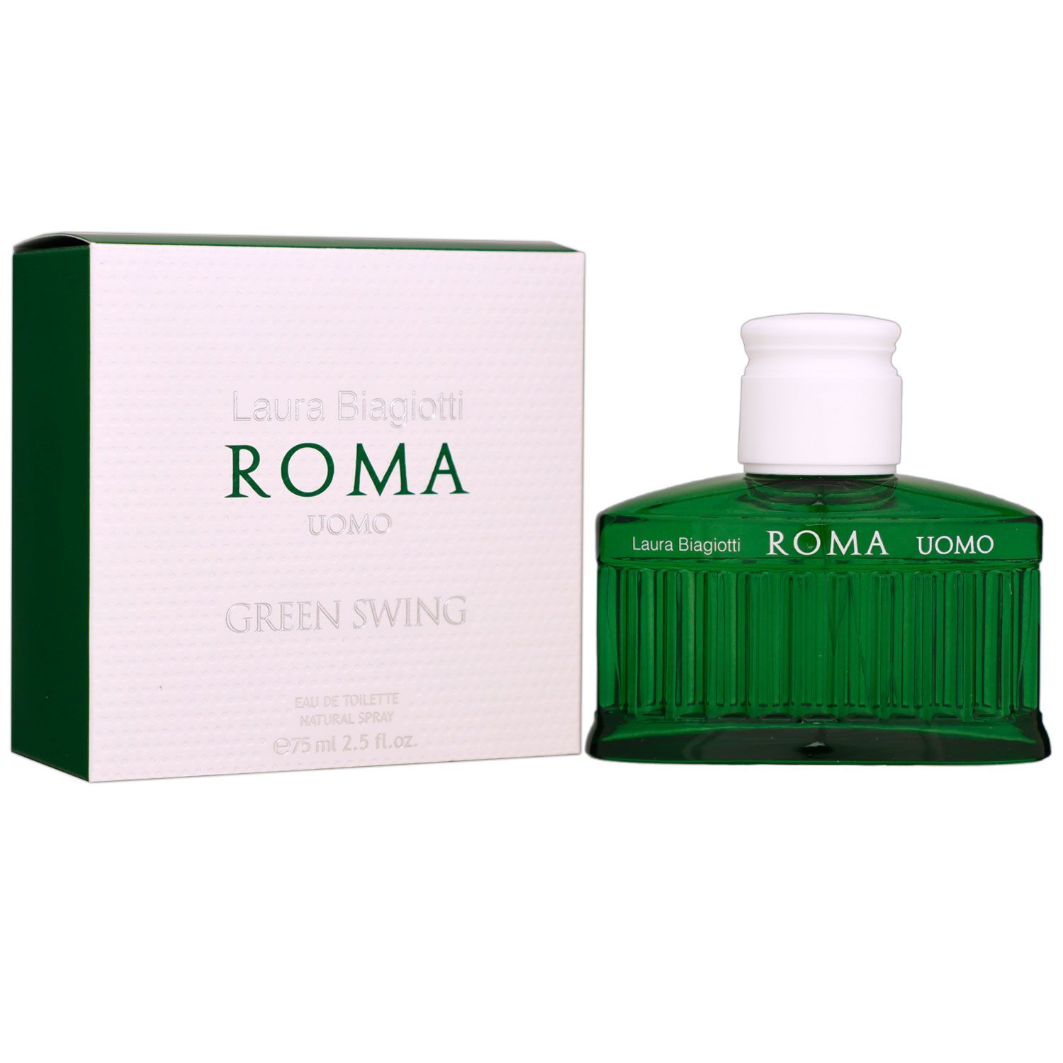 Laura Biagiotti Roma Uomo Green Swing 75 ml Eau de Toilette EDT Herrenduft