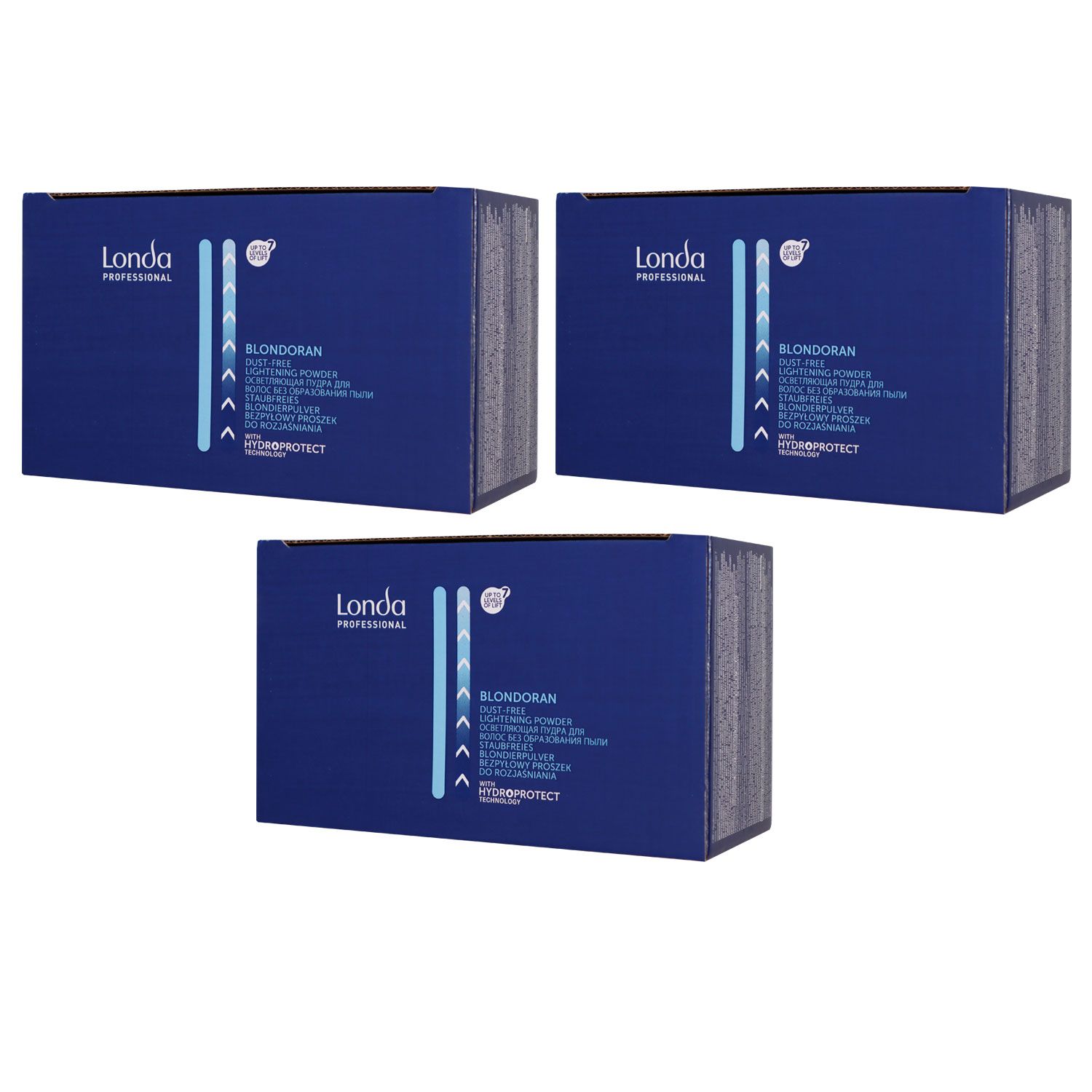 Londa Blondoran Blonding Powder 3 x 2 x 500 g staubfreies Blondierpulver Set