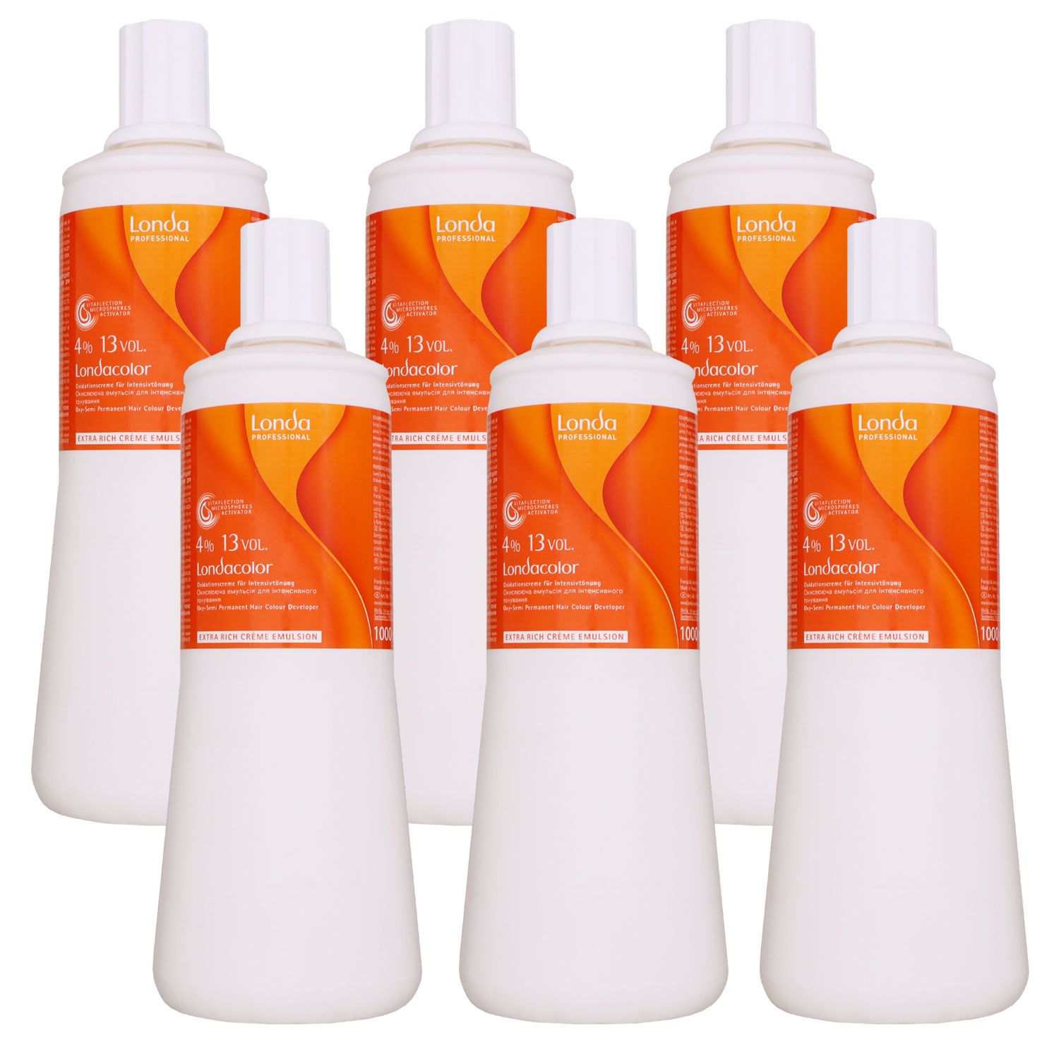 Londa Color 4 % 6 x 1000 ml Oxidationscreme Set
