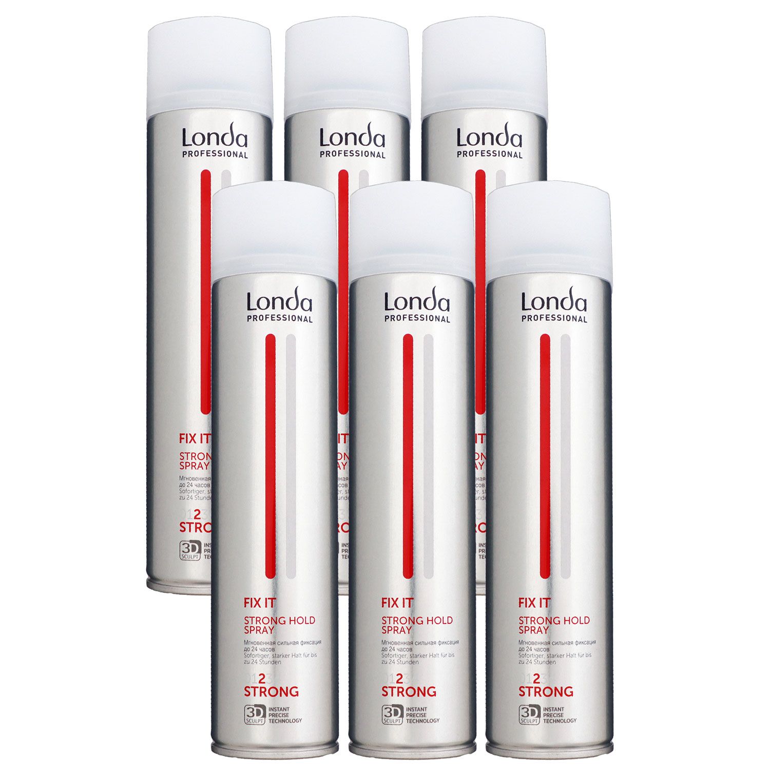 Londa Fix It 6 x 250 ml Haarspray Haarlack starker Halt Set