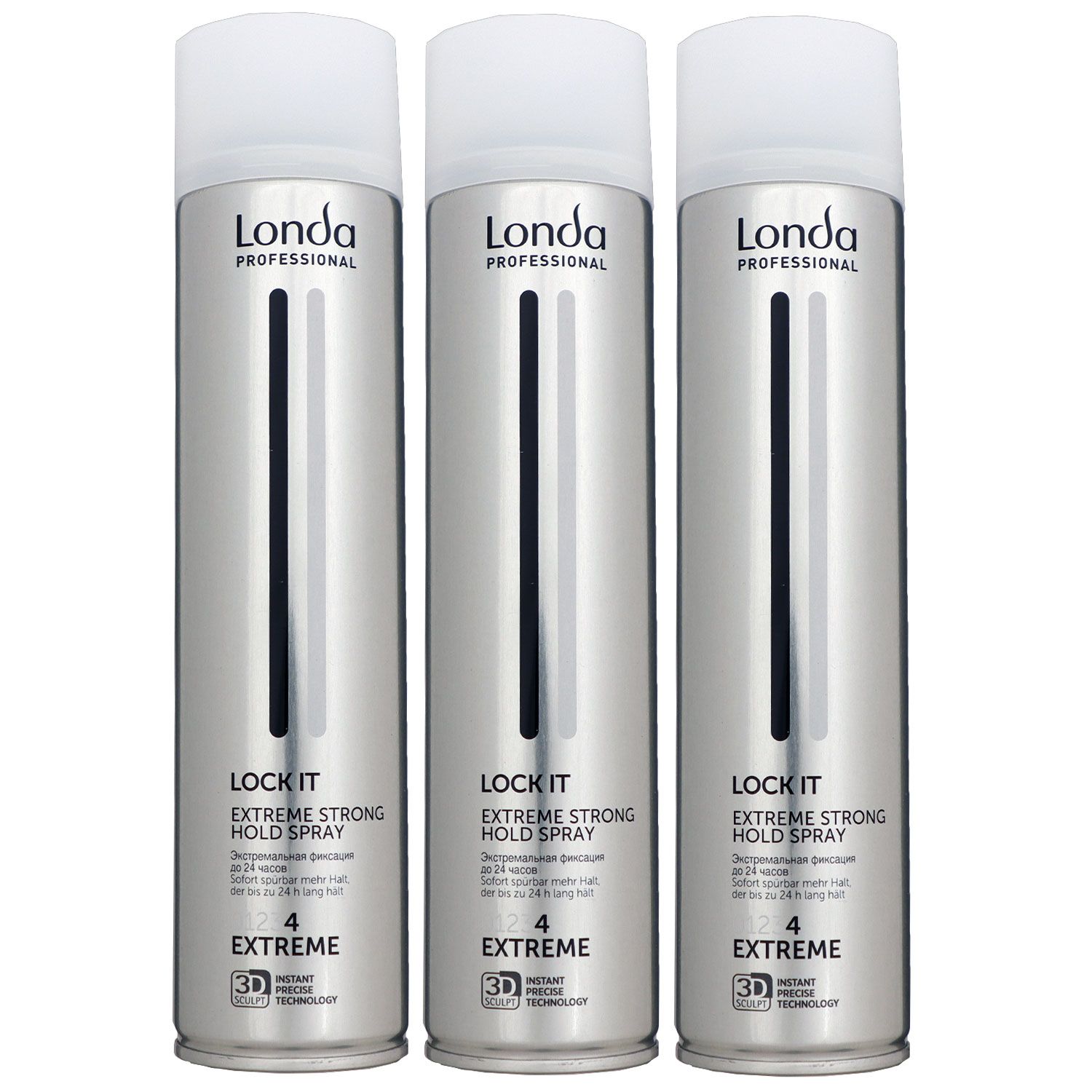 Londa Lock It 3 x 250 ml Haarlack Spray Extra starker Halt Set