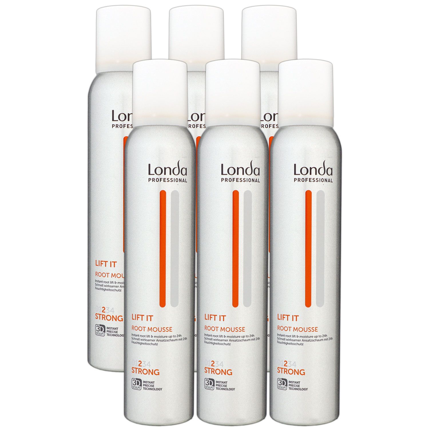Londa Professional Lift it Root Mousse 6 x 200 ml Ansatzschaum Schaum f�r Haarvolumen Set
