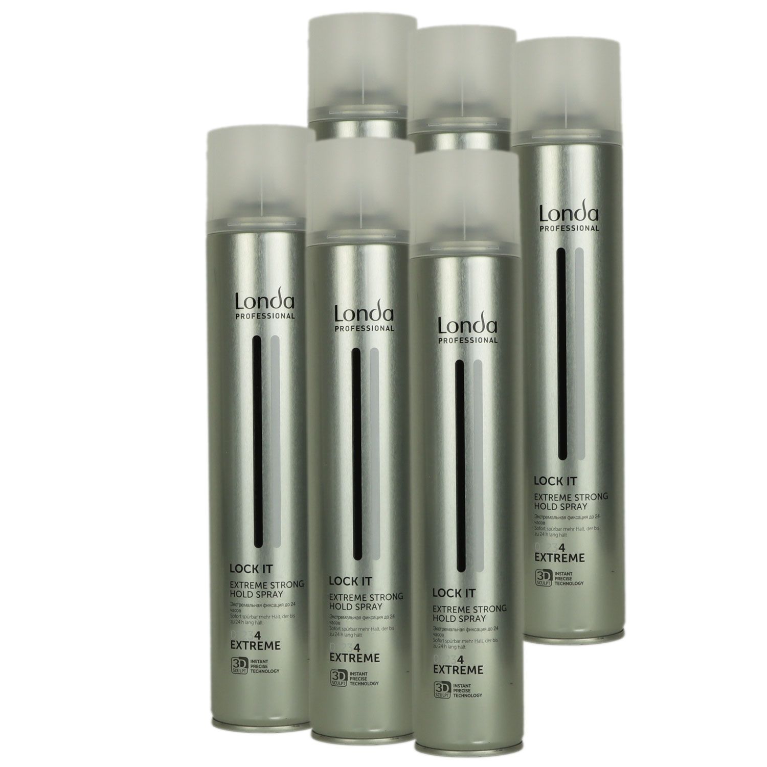 Londa Professional Style Lock It 6 x 500 ml extreme Haarspray f�r extremen Halt Set