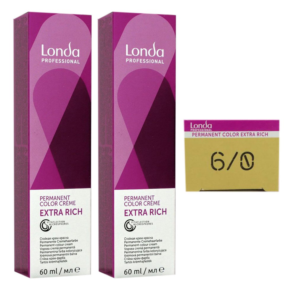 Londa Cremehaarfarbe Extra Rich 2 x 60 ml 6/0 Set bei Riemax