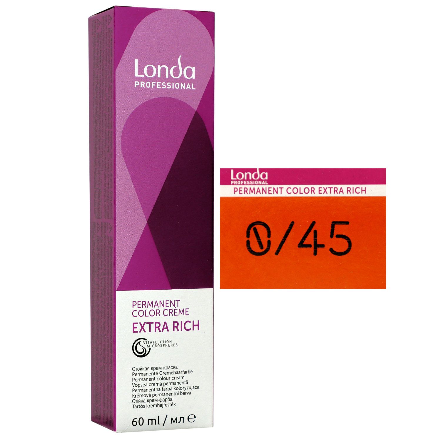 Londa Professional permanente Cremehaarfarbe Extra Rich 60 ml 0/45 mixton kupfer rot