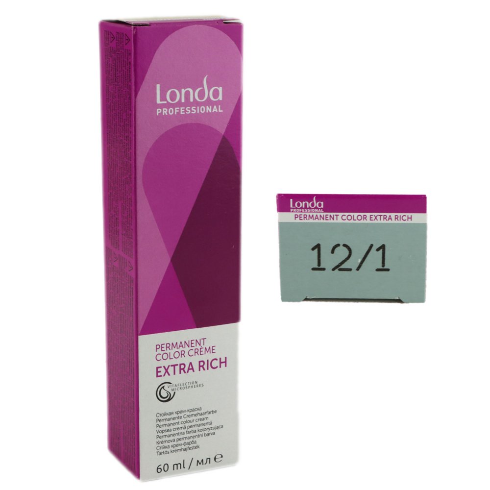 Londa Cremehaarfarbe Spezialblond Asch – 12/1, 60 Ml, Für Aschblonde Strähnchen & Nuancen