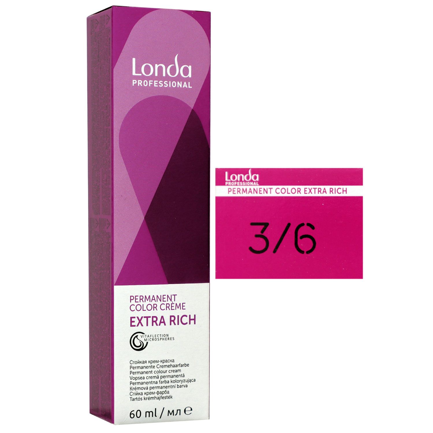 Londa Professional permanente Cremehaarfarbe Extra Rich 60 ml 3/6 dunkelbraun violett