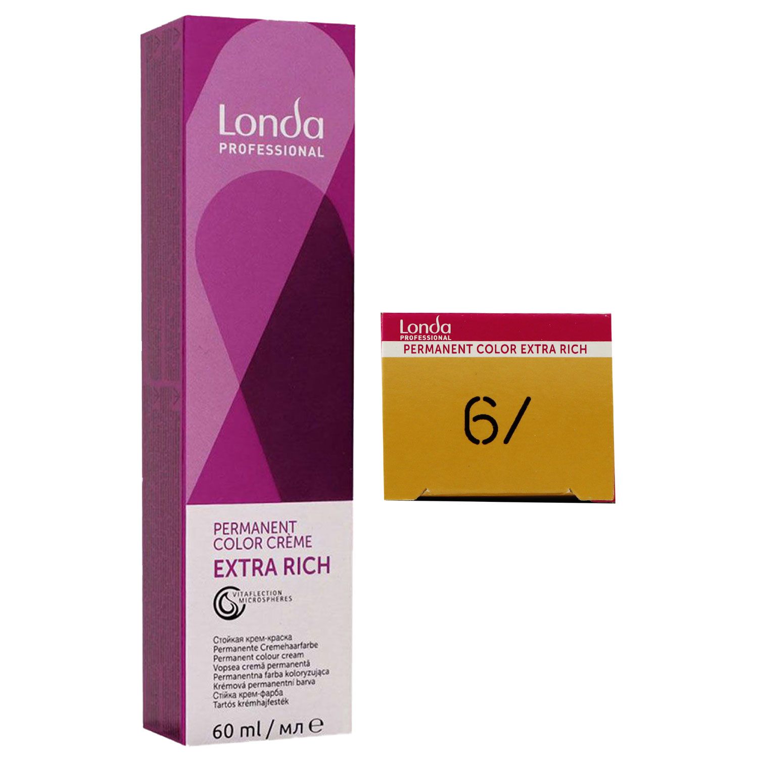 Londa Professional permanente Cremehaarfarbe Extra Rich 60 ml 6/ dunkelblond natur warm