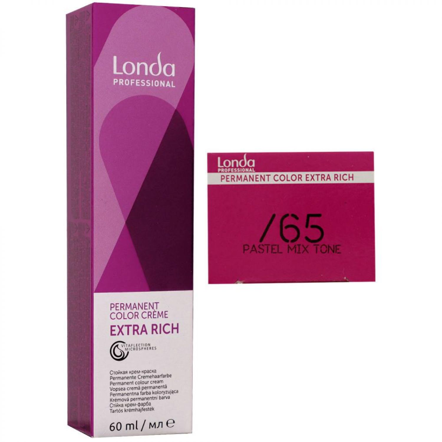 Londa Professional permanente Cremehaarfarbe Extra Rich 60 ml /65 mixton pastel violett rot