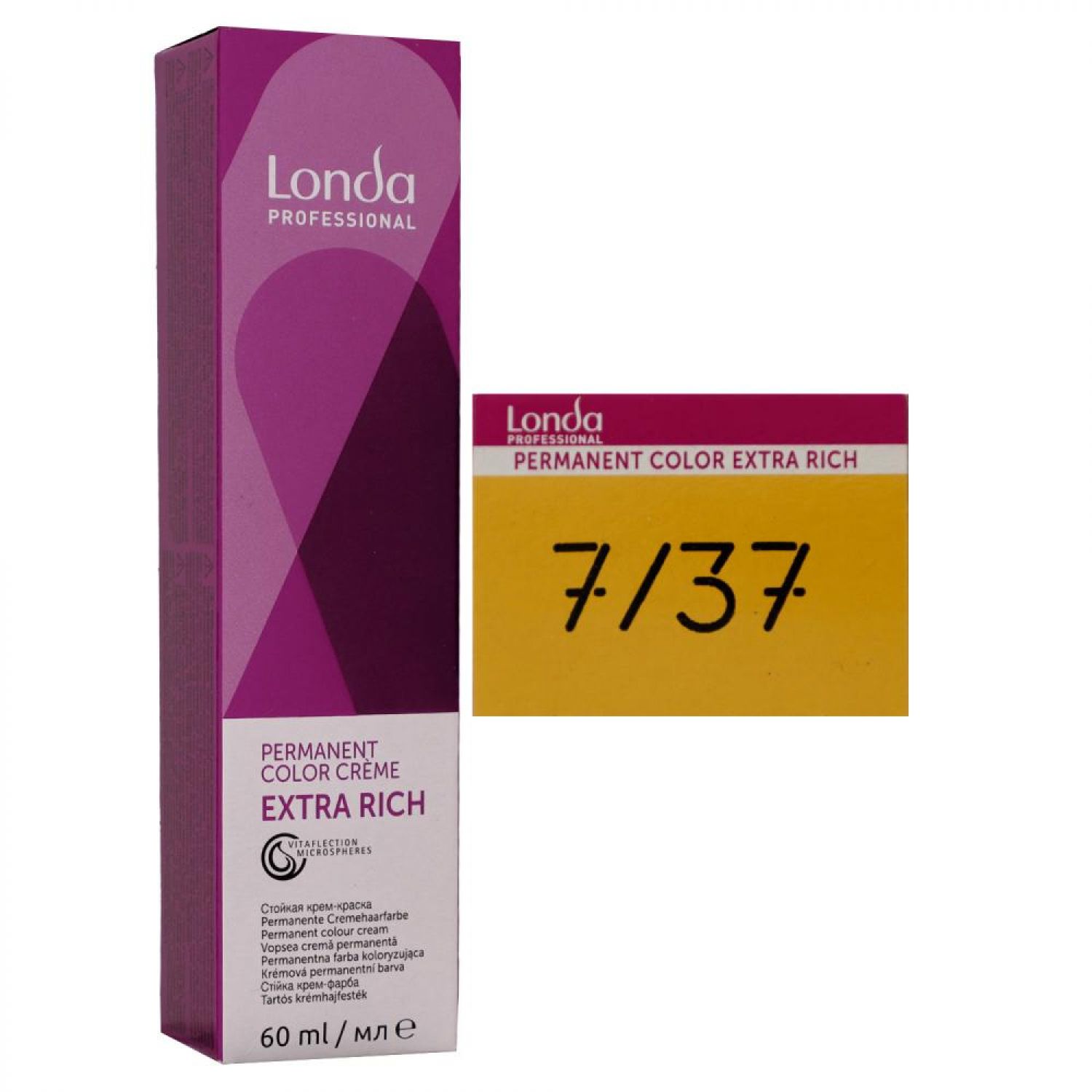 Londa Professional permanente Cremehaarfarbe Extra Rich 60 ml 7/37 mittelblond gold braun