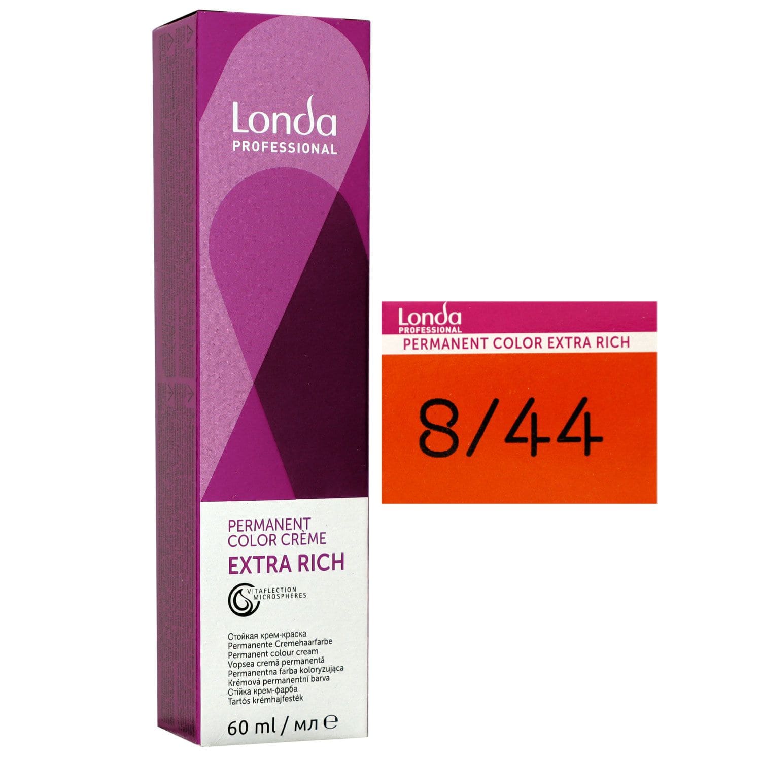 Londa Professional permanente Cremehaarfarbe Extra Rich 60 ml 8/44 hellblond kupfer intensiv