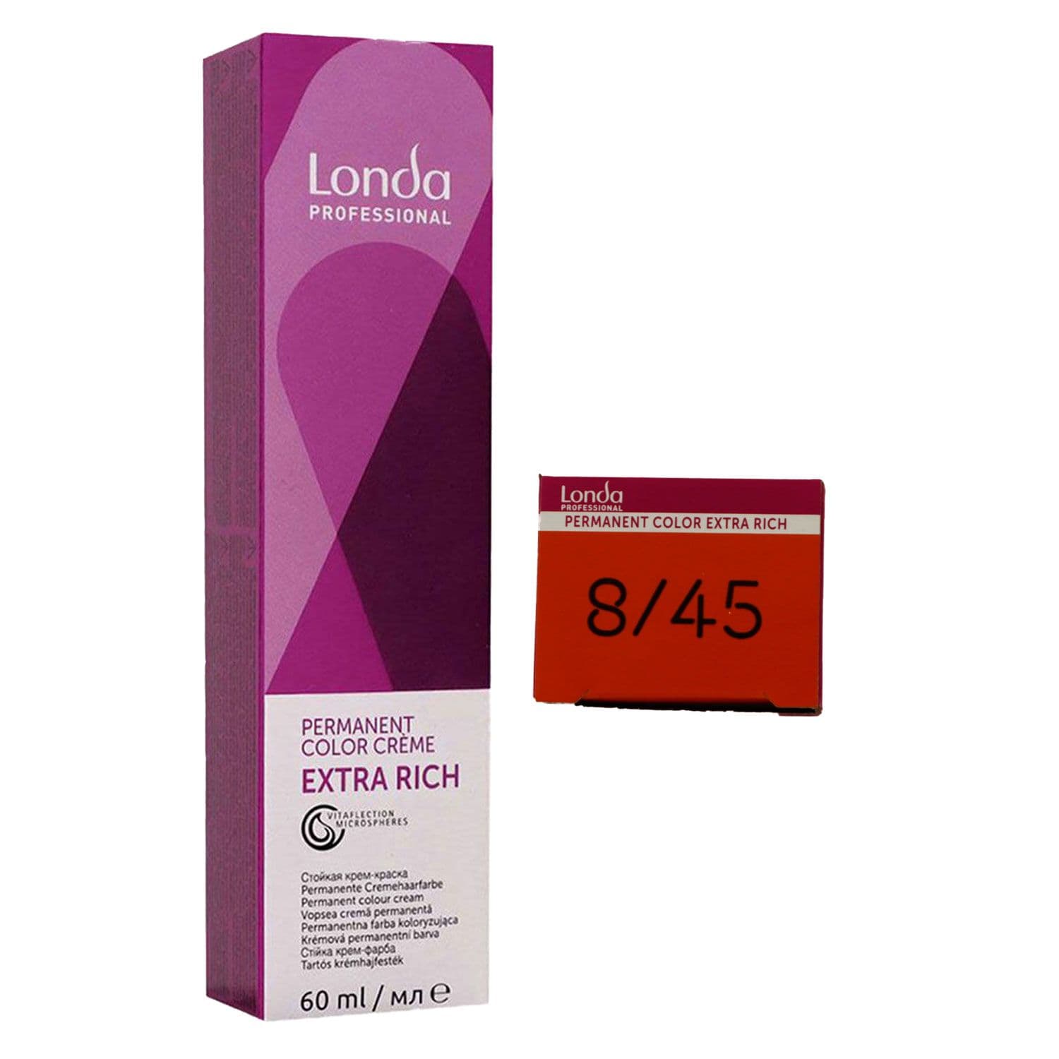 Londa Professional permanente Cremehaarfarbe Extra Rich 60 ml 8/45 hellblond kupfer rot