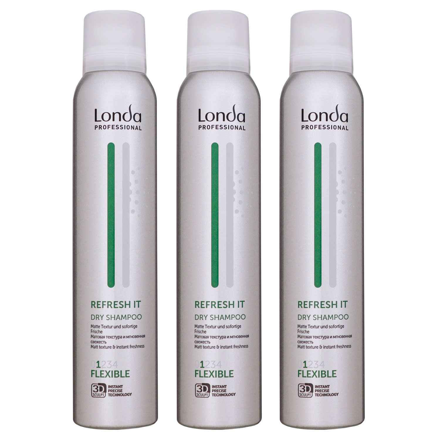Londa Refresh It 3 x 180 ml Trockenshampoo Set