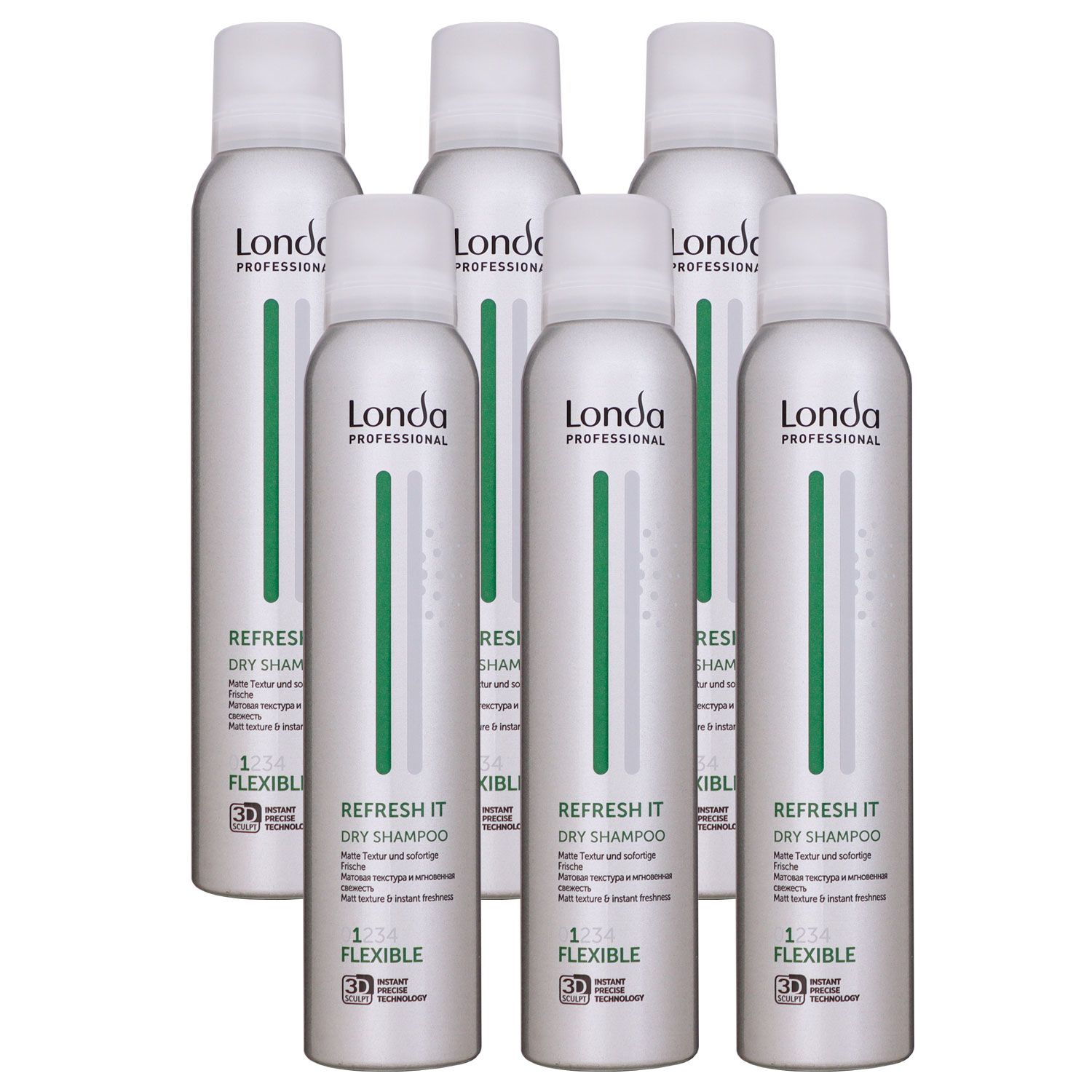 Londa Refresh It 6 x 180 ml Trockenshampoo Set