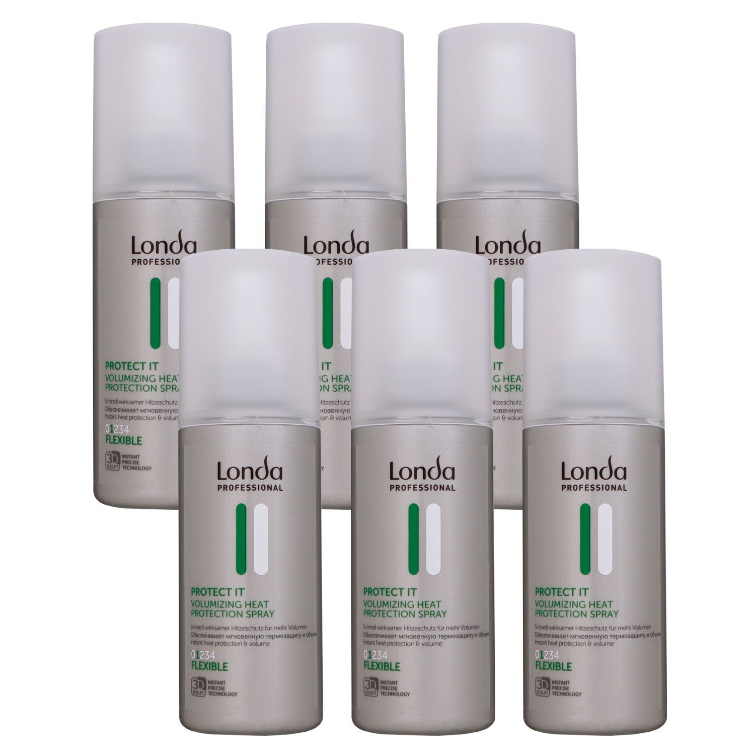 Londa Style Protect It 6 x 150 ml Haarspray mit Hitzeschutz f�r flexiblen Halt Set