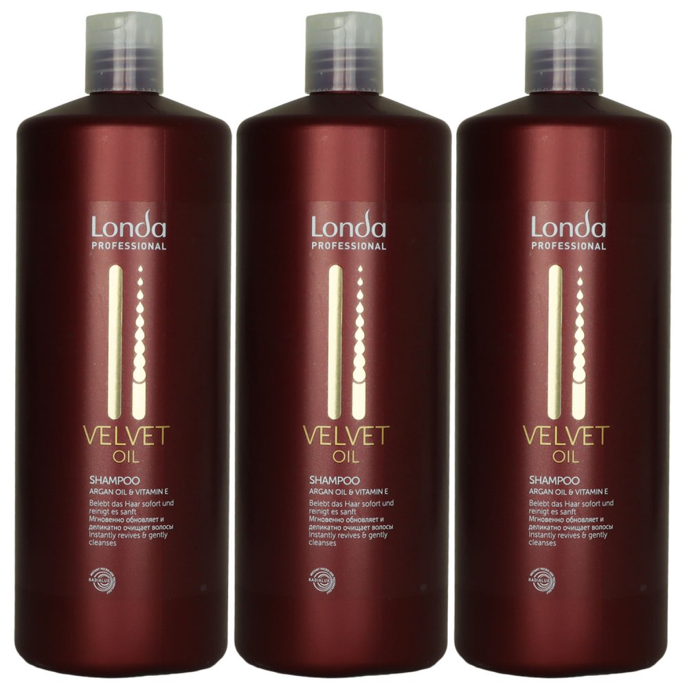 Londa Velvet Oil Shampoo 3 x 1000 ml Set bei Riemax