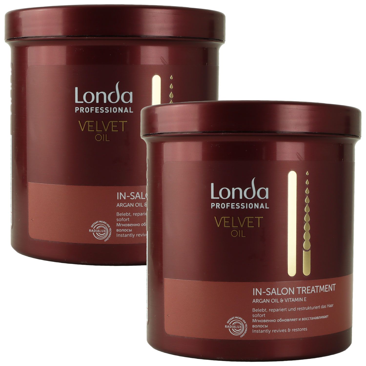 Londa Velvet Oil Treatment 2 x 750 ml tiefenreinigende Maske mit Argan�l Set
