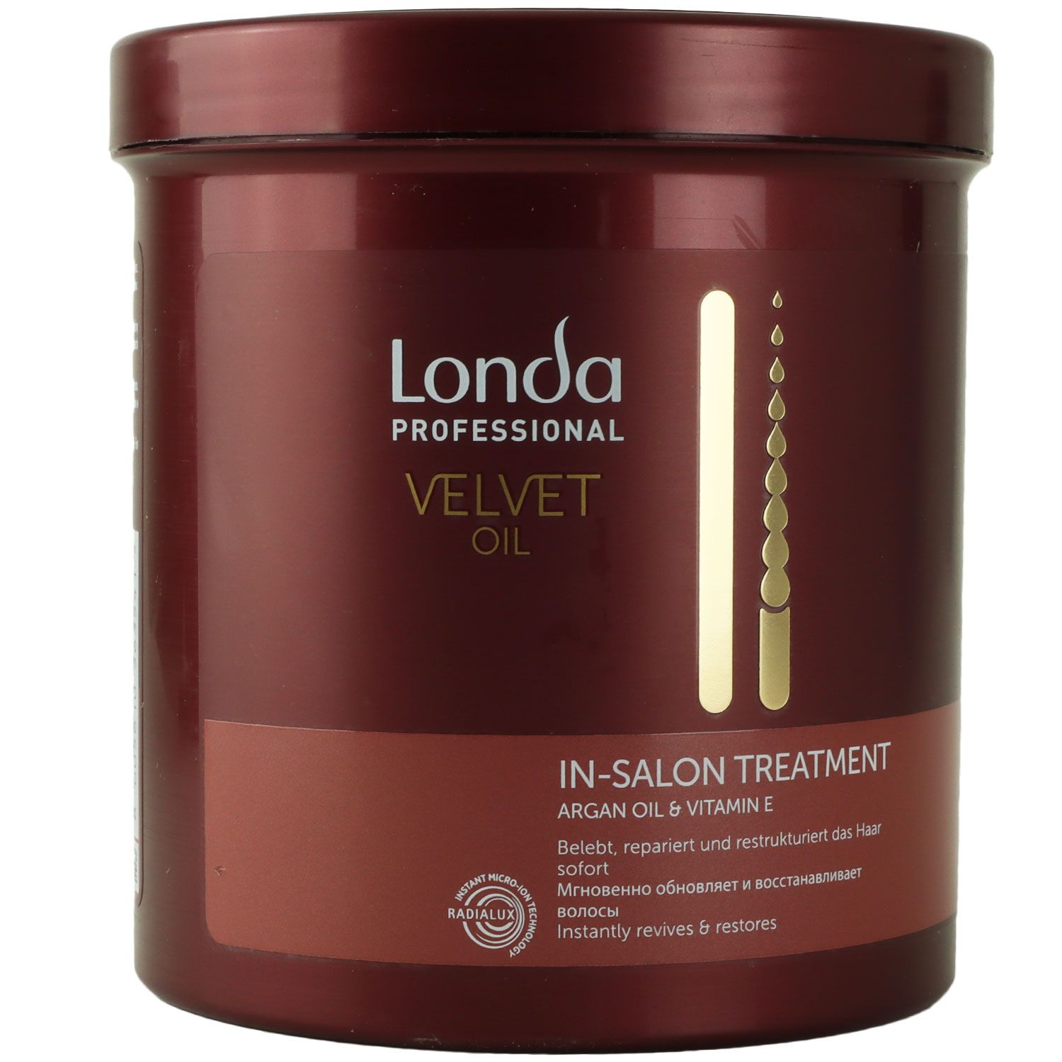 Londa Velvet Oil Treatment 750 ml tiefenreinigende Maske mit Argan�l