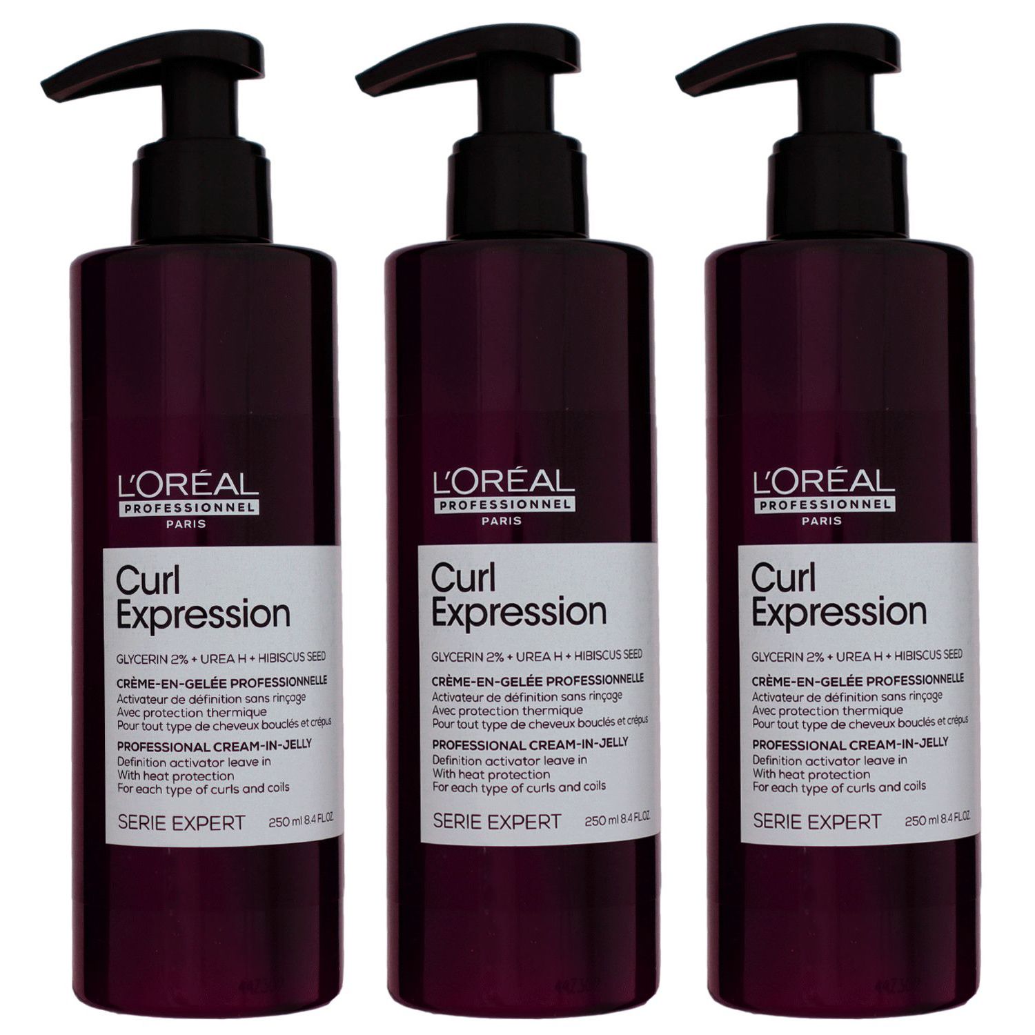 Loreal Professionnel Curl Expression Creme 3 x 250 ml In Gel Set