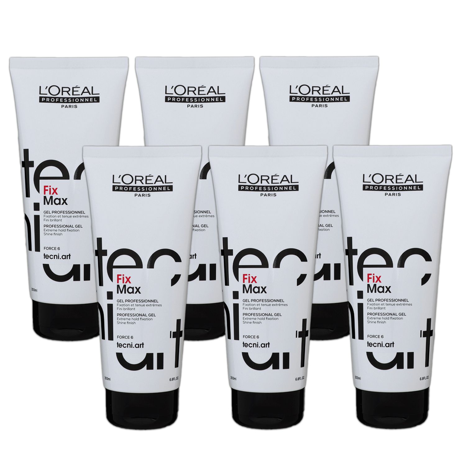 Loreal Tecni. ART Fix Max 6 x 200 ml Haargel extremer Halt Set