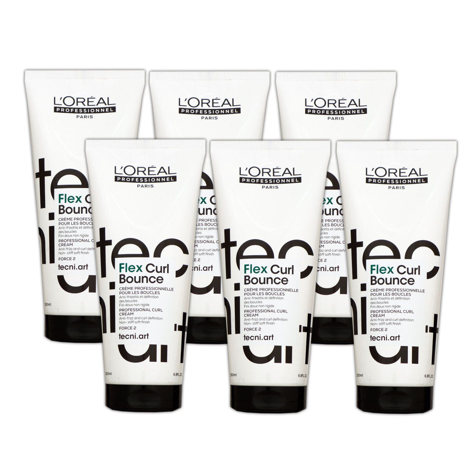 Loreal Tecni. ART Flex Curl Bounce 6 x 200 ml Lockencreme Set