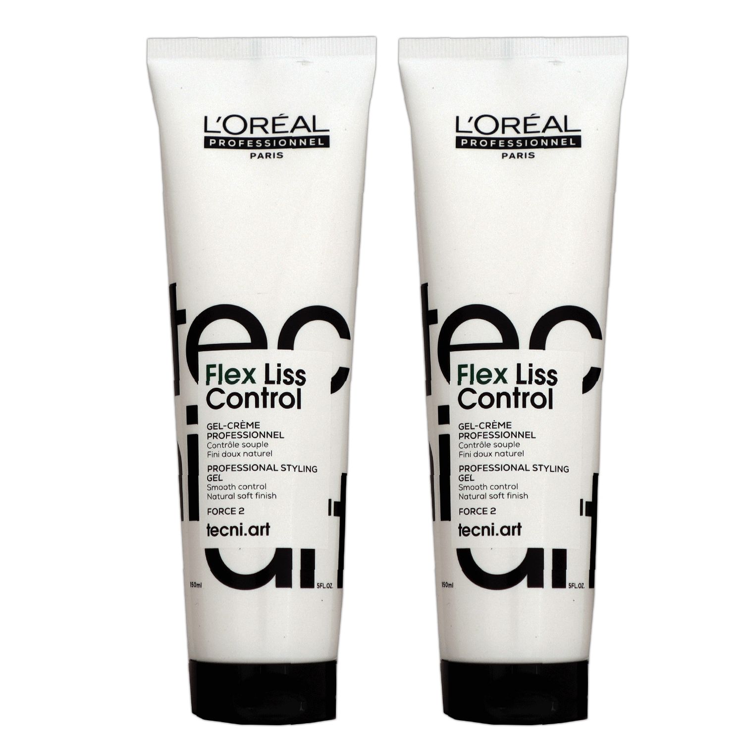 Loreal Tecni. ART Flex Liss Control 2 x 150 ml Styling Creme Gel Set