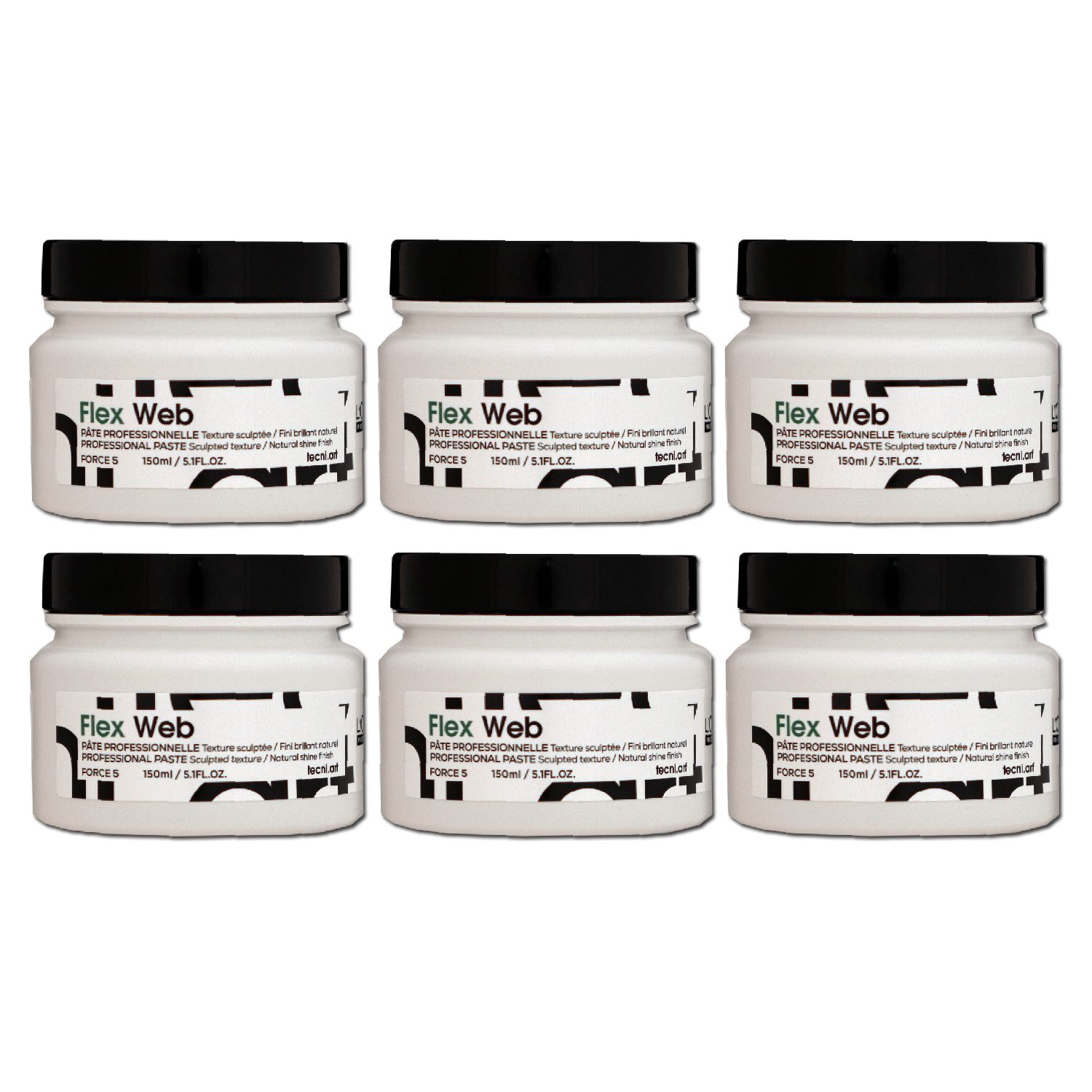Loreal Tecni. ART Flex WEB 6 x 150 ml Gel Haargel starker Halt Set