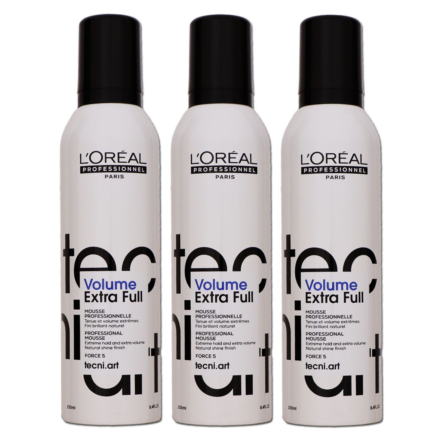 Loreal Tecni. ART Volume Extra Full 3 x 250 ml Haarschaum extremer halt Set