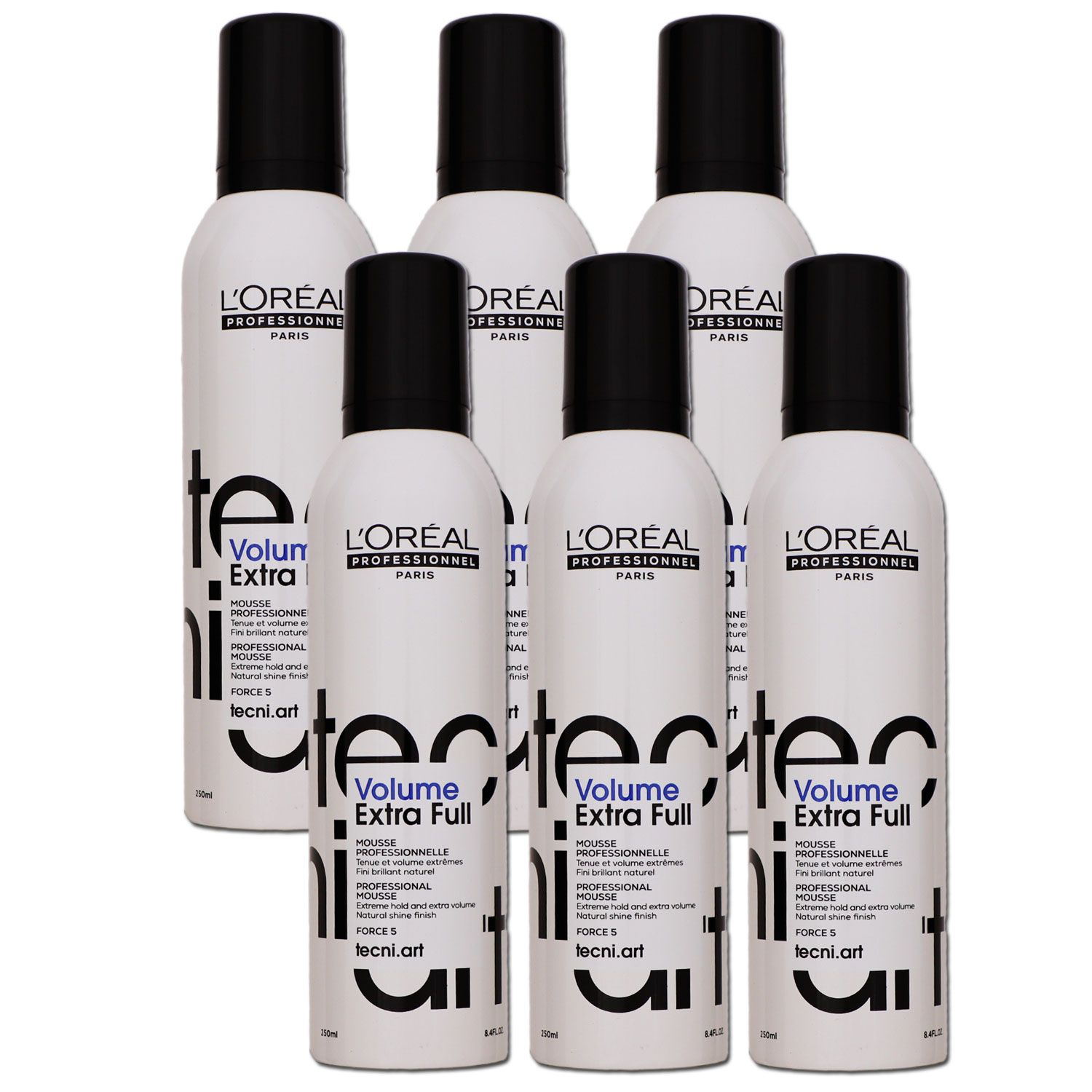 Loreal Tecni. ART Volume Extra Full 6 x 250 ml Haarschaum extremer halt Set