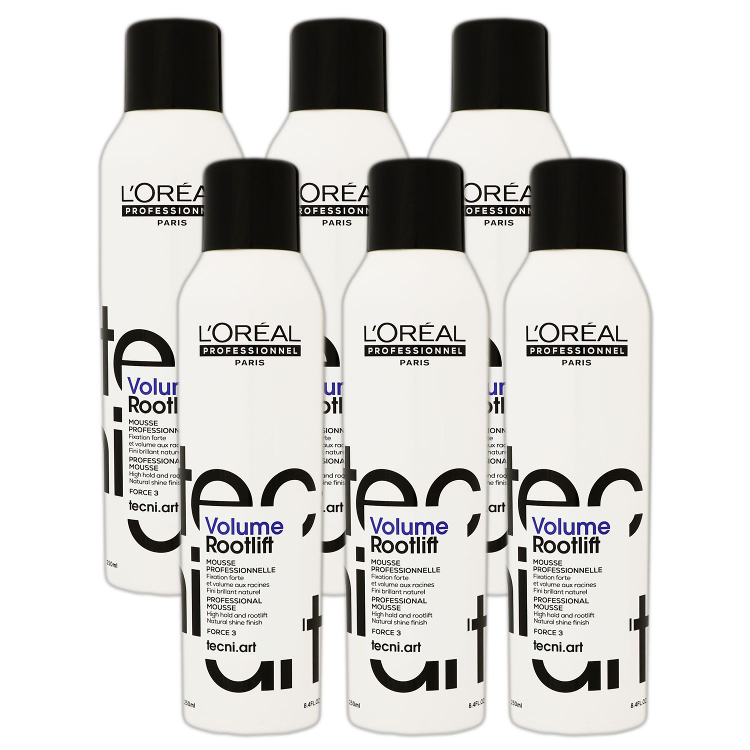 Loreal Tecni. ART Volume Rootlift 6 x 250 ml Ansatzschaum Set