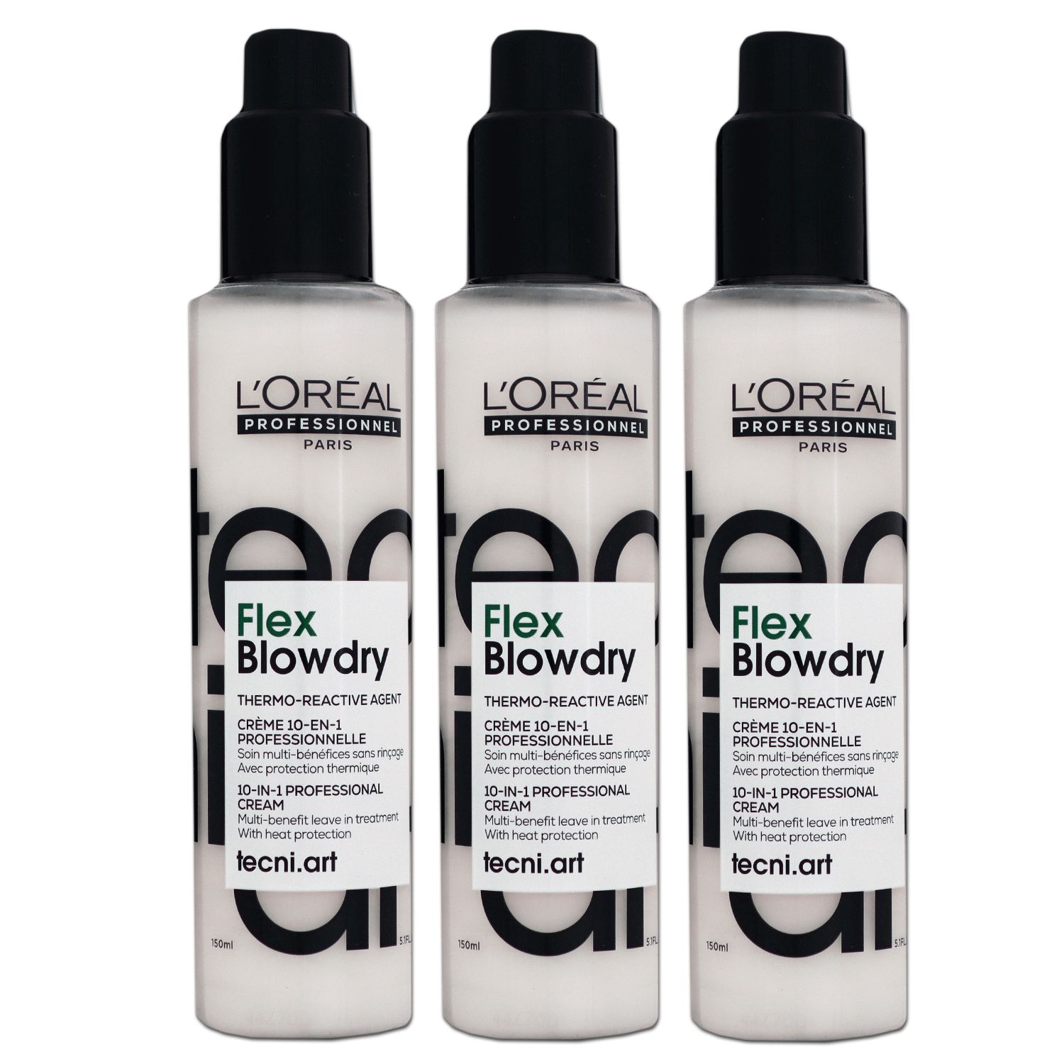 Loreal Tecni Art Flex Blowdry 3 x 150 ml Leave In Stylingcreme Set