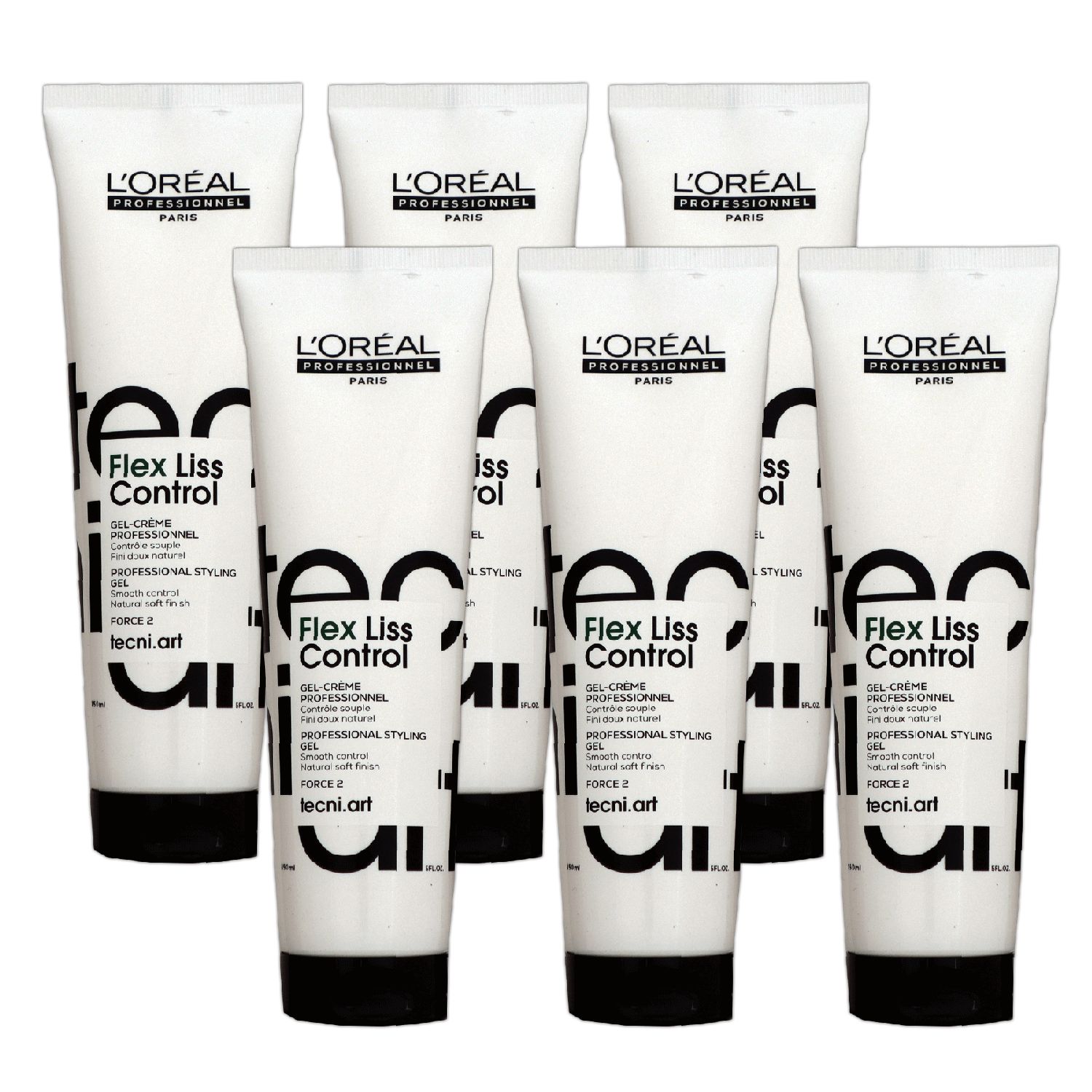Loreal Tecni. Flex ART Liss Control 6 x 150 ml Styling Creme Gel Set