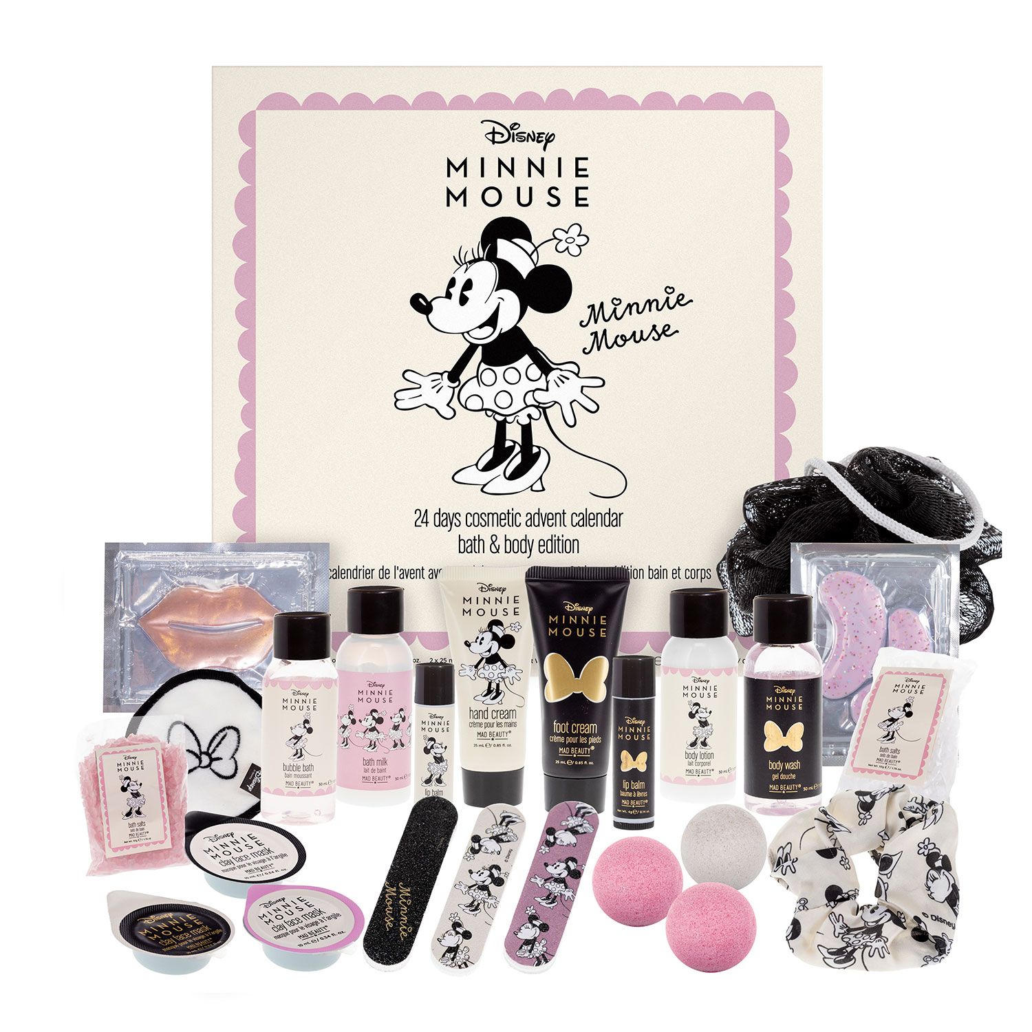 Mad Beauty Disney Minnie Mouse Adventskalender 24 Beauty- und Wellness Produkte