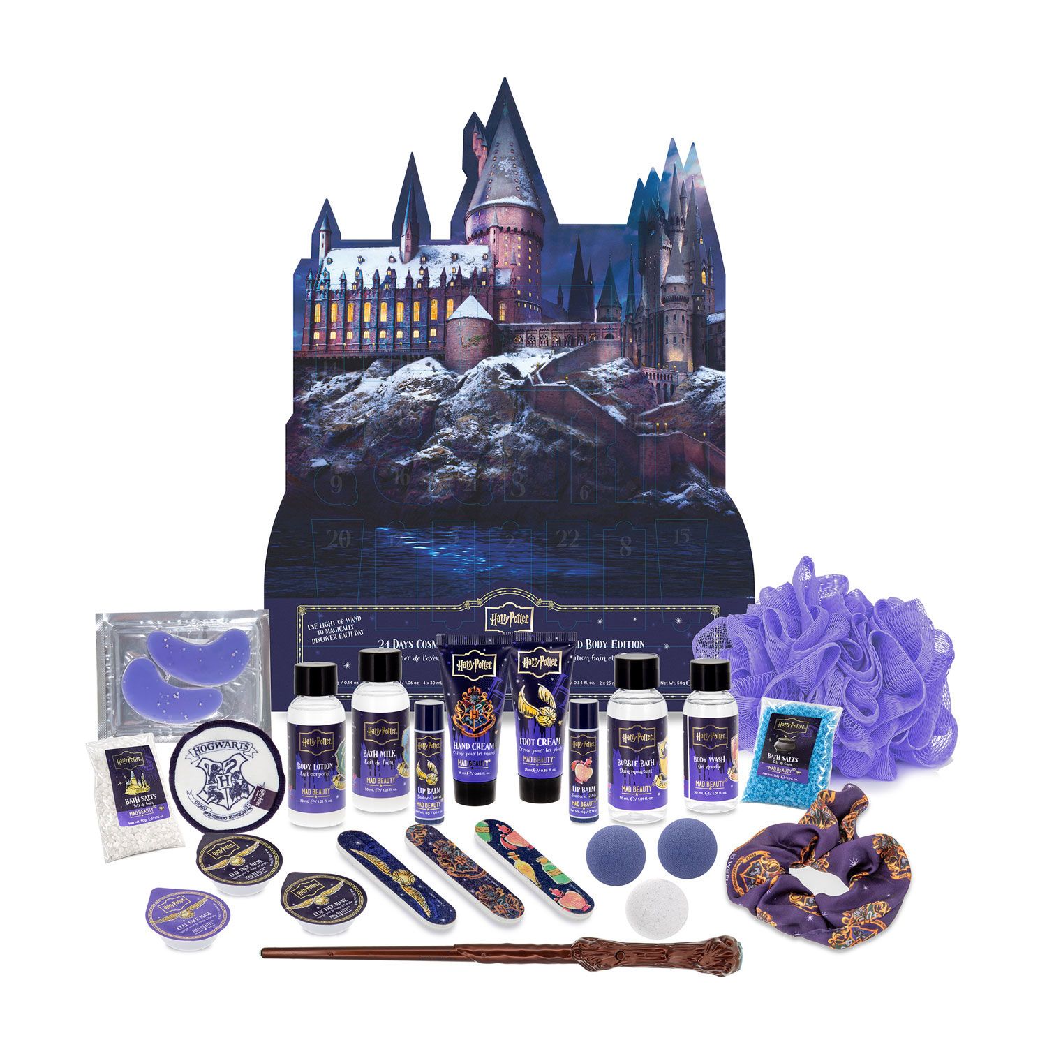 Mad Beauty Harry Potter Adventskalender Bath & Body 24 Pflegeprodukte