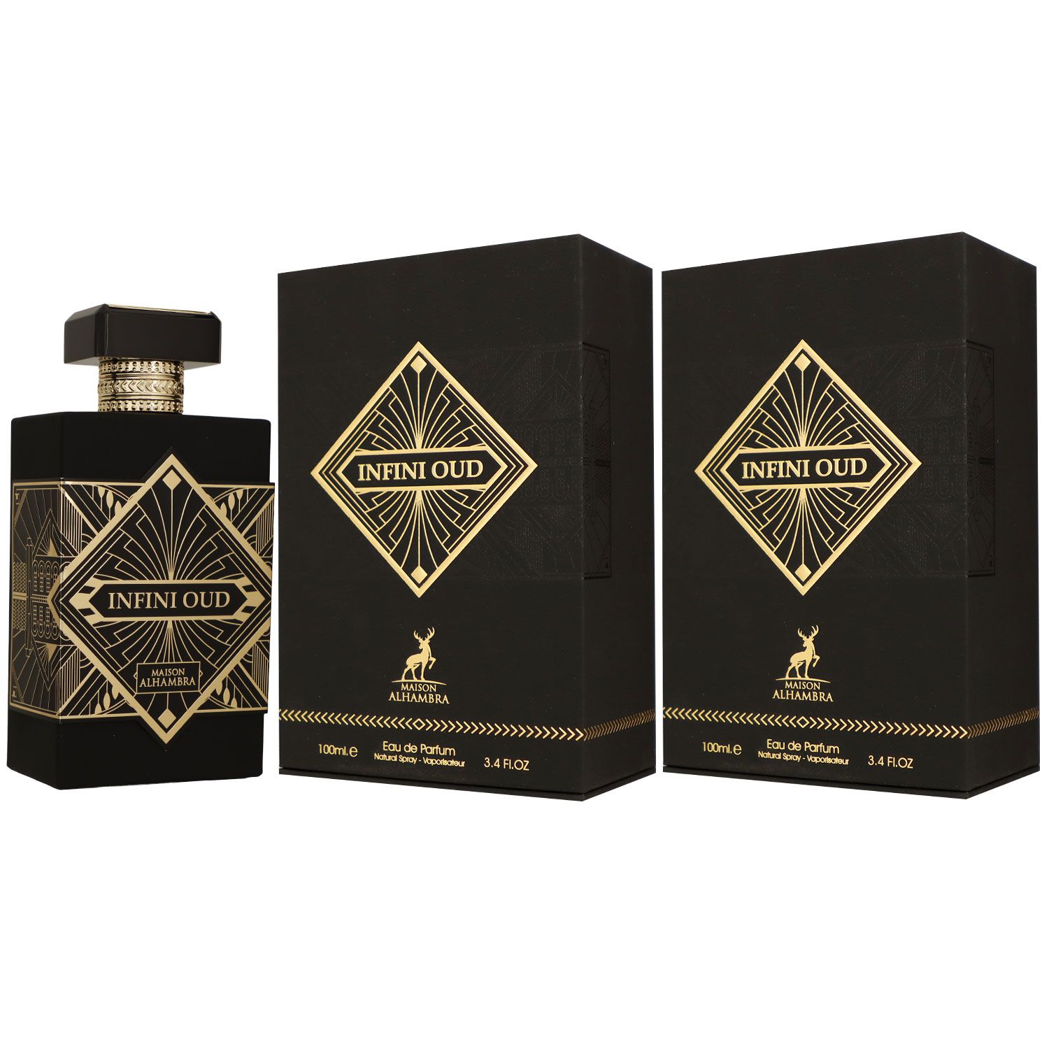 Maison Alhambra Infini Oud 2 x 100 ml Eau de Parfum EDP Set Unisexparfum