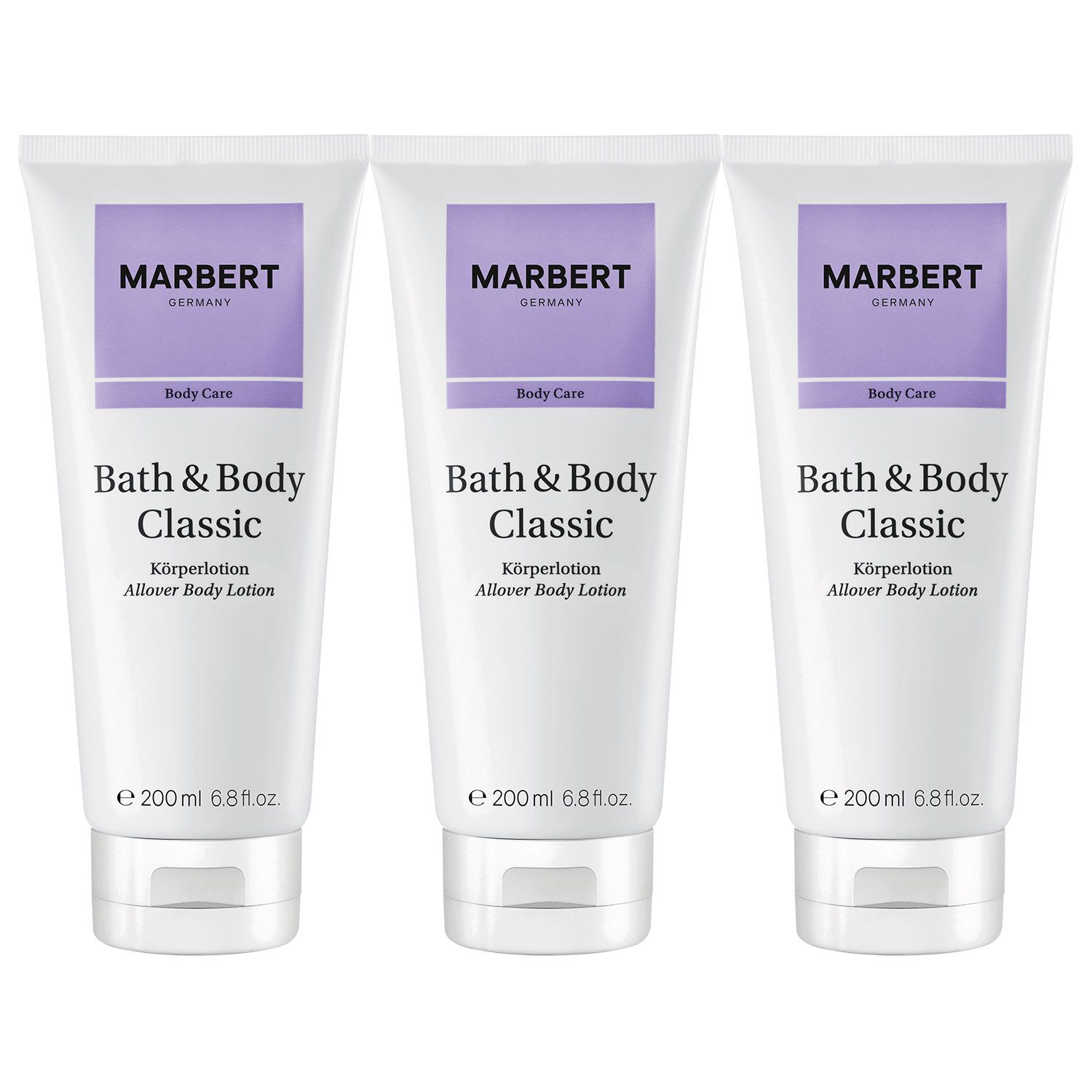 Marbert Bath & Body Classic 3 x 200 ml Bodylotion Body Lotion K�rperlotion Set