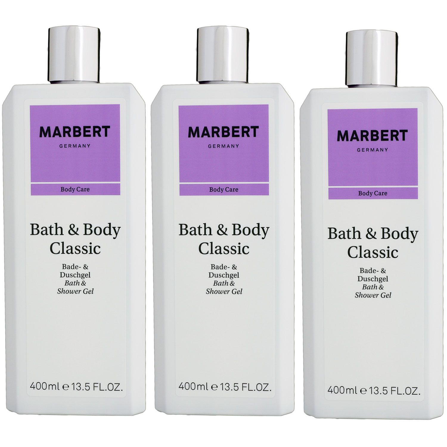 Marbert Bath & Body Classic 3 x 400 ml Duschgel Set