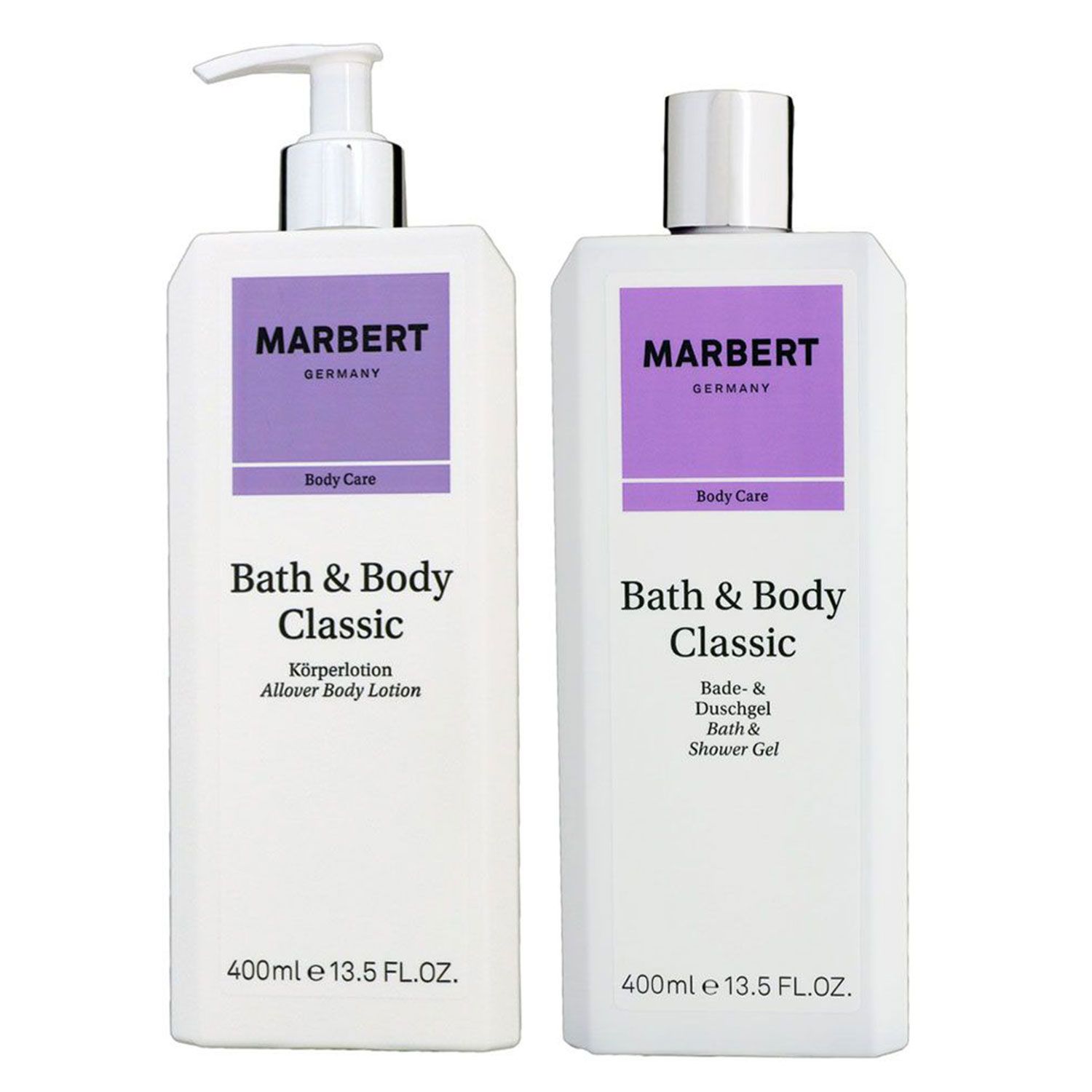 Marbert Bath & Body Classic 400 ml Duschgel & 400 ml K�rperlotion Set