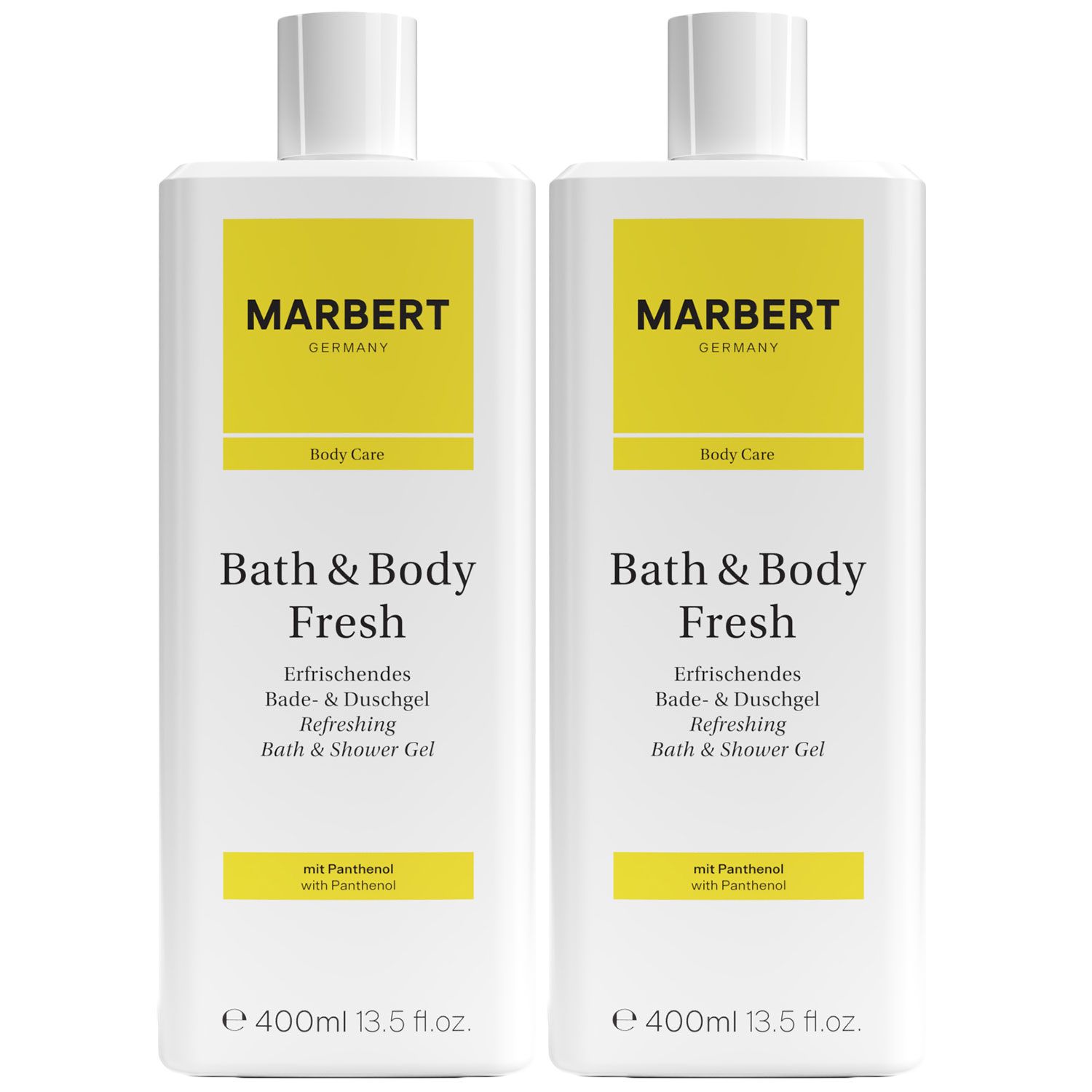 Marbert Bath & Body Fresh 2 x 400 ml Refreshing Duschgel Showergel Set