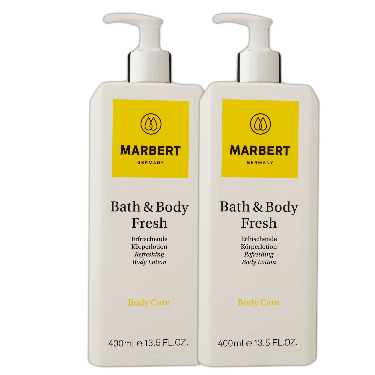 Marbert Bath & Body Fresh 2 x 400 ml Refreshing Fresh Bodylotion alle Hauttypen Set