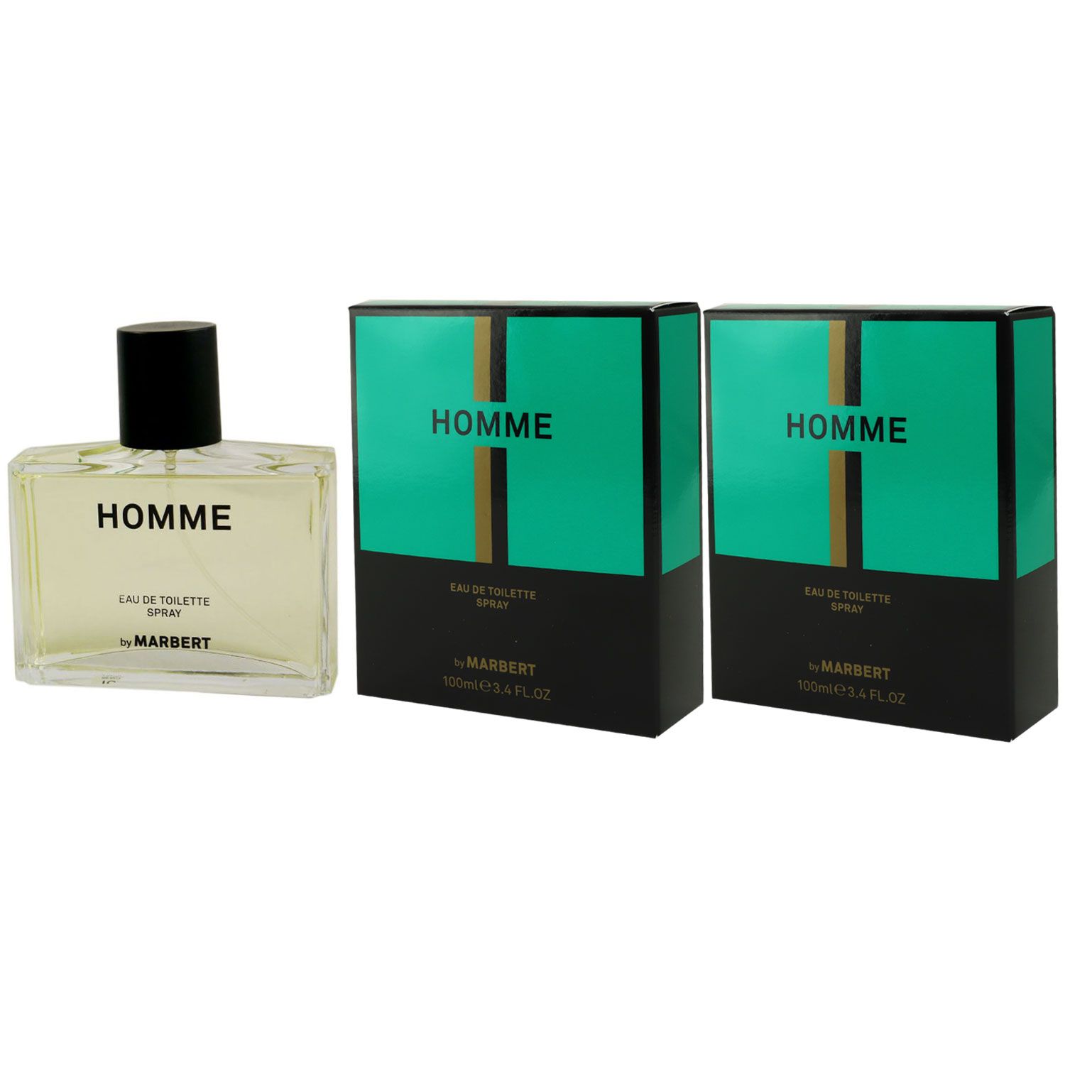 Marbert Homme 2 x 100 ml Eau de Toilette EDT Set Herrenparfum Herrenduft Herren Duft