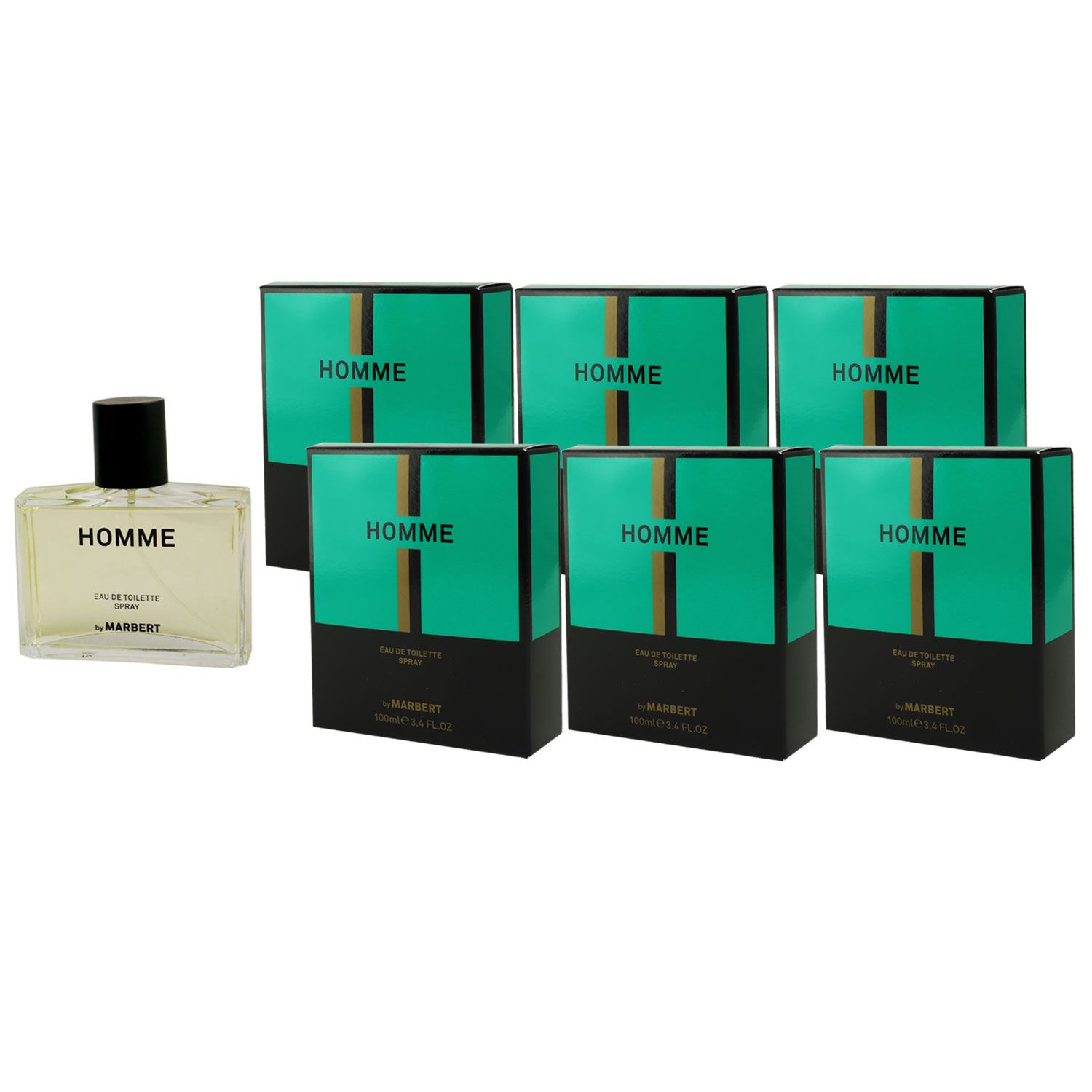 Marbert Homme 6 x 100 ml Eau de Toilette EDT Set Herrenparfum Herrenduft Herren Duft